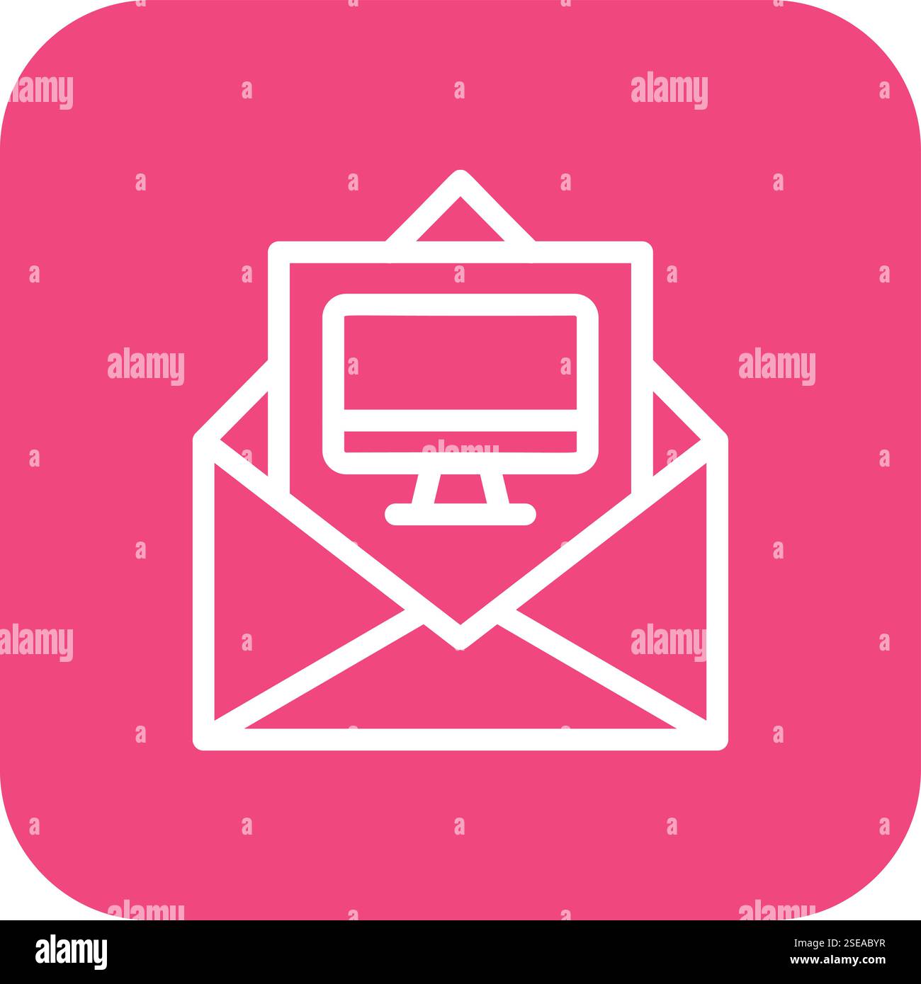 Computer Vector Icon Design Illustration Stock Vector