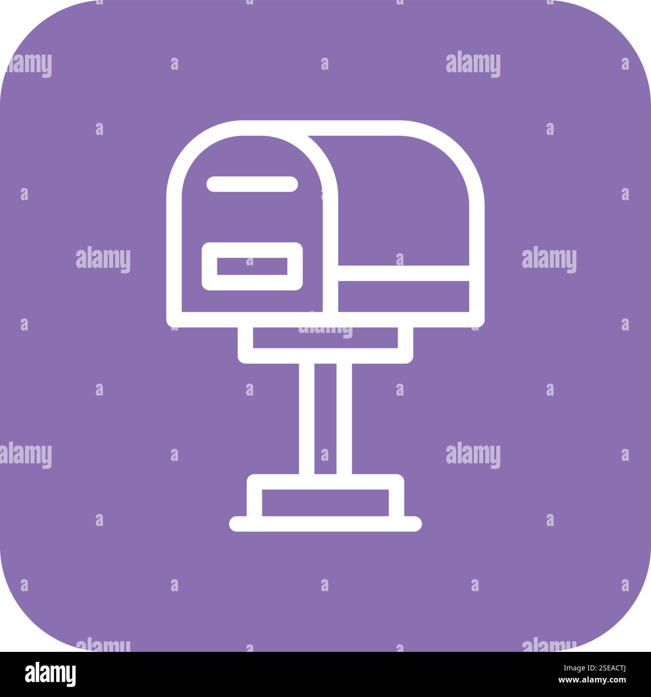 Mail Box Vector Icon Design Illustration Stock Vector