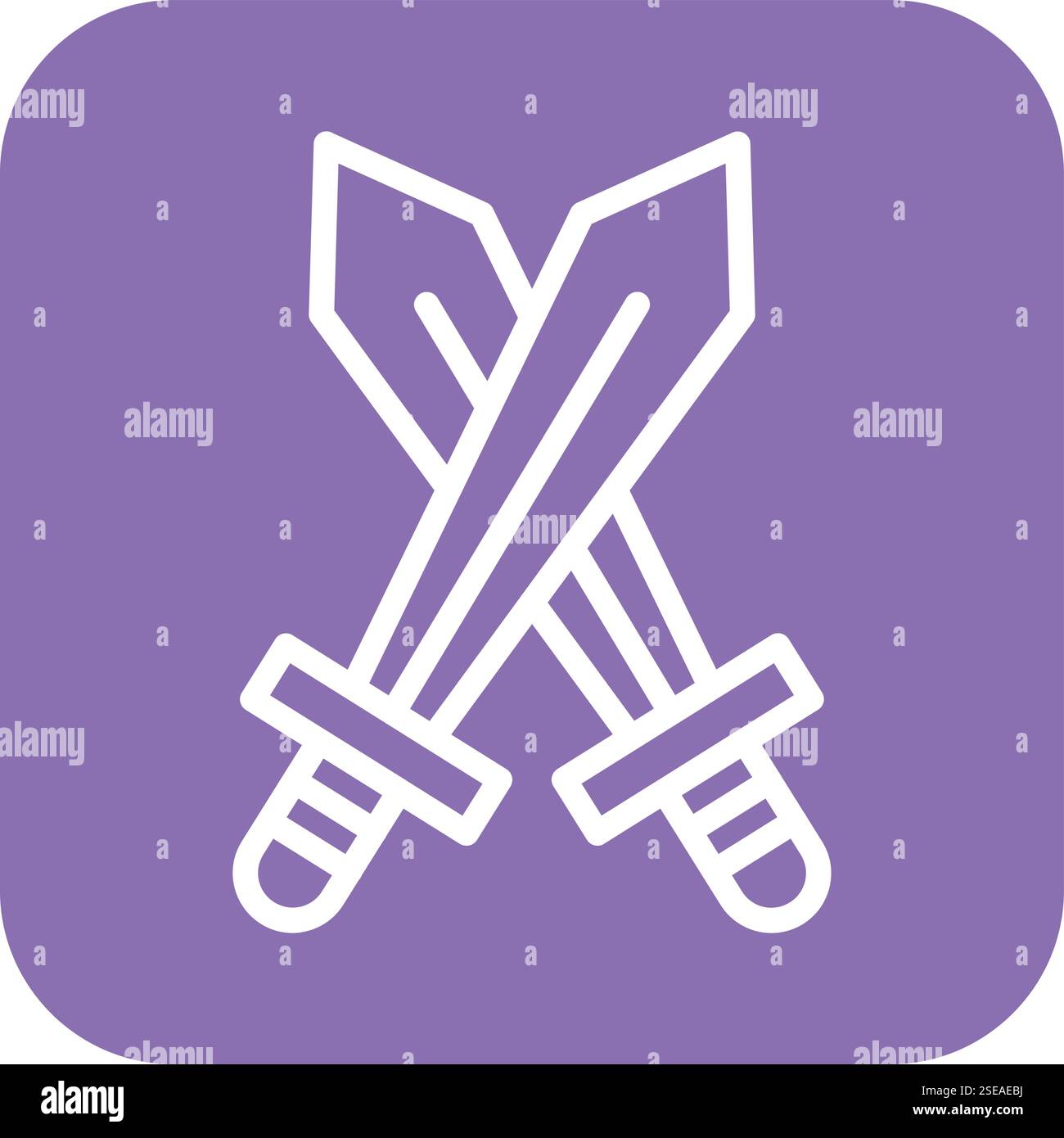 Sword Vector Icon Design Illustration Stock Vector