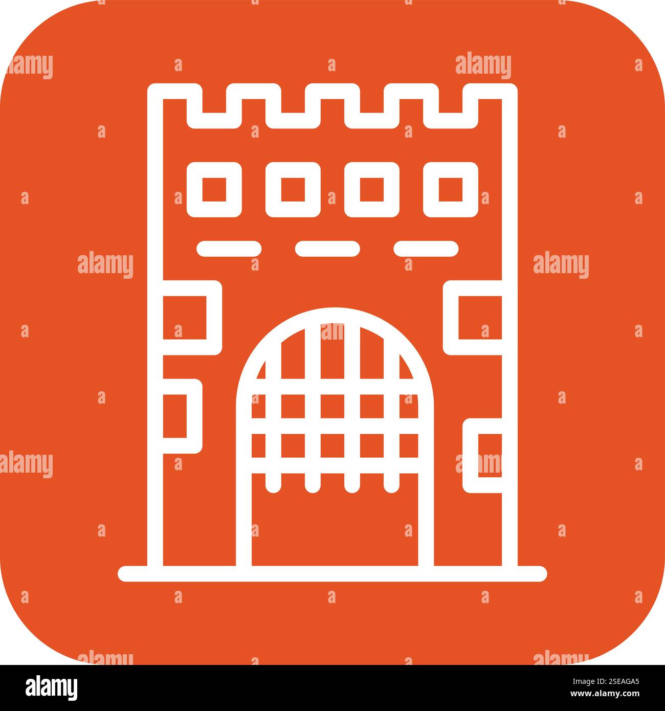 Medieval fortress vectors hi-res stock photography and images - Alamy