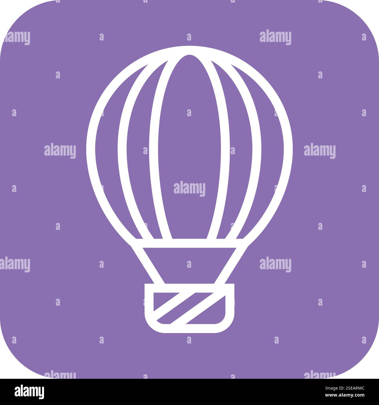 Hot air balloon Vector Icon Design Illustration Stock Vector