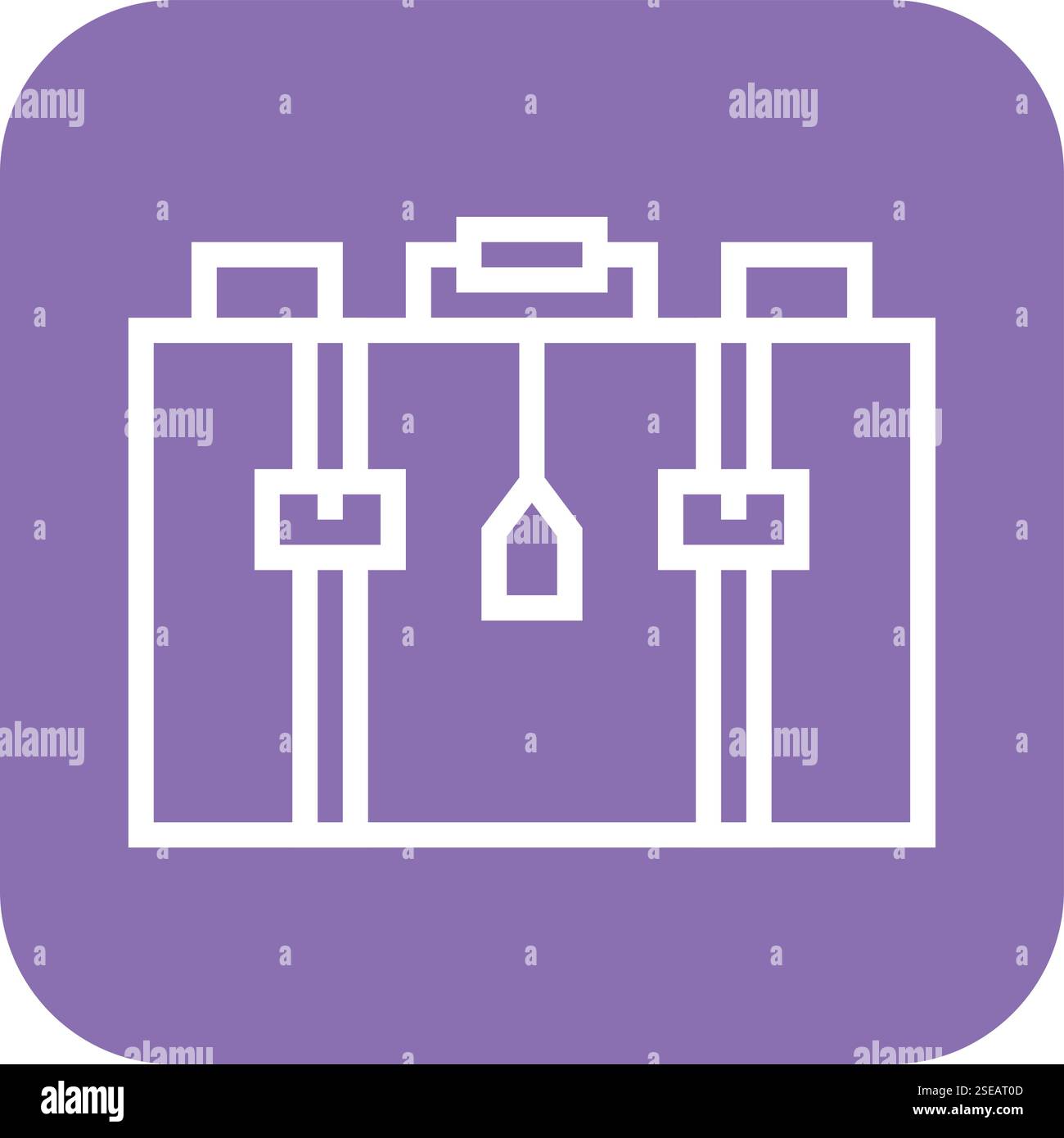 Suitcase Vector Icon Design Illustration Stock Vector