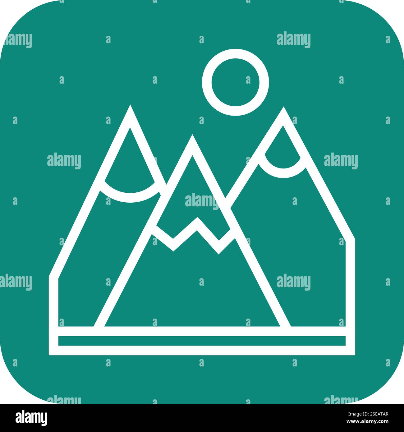 Mountain Vector Icon Design Illustration Stock Vector