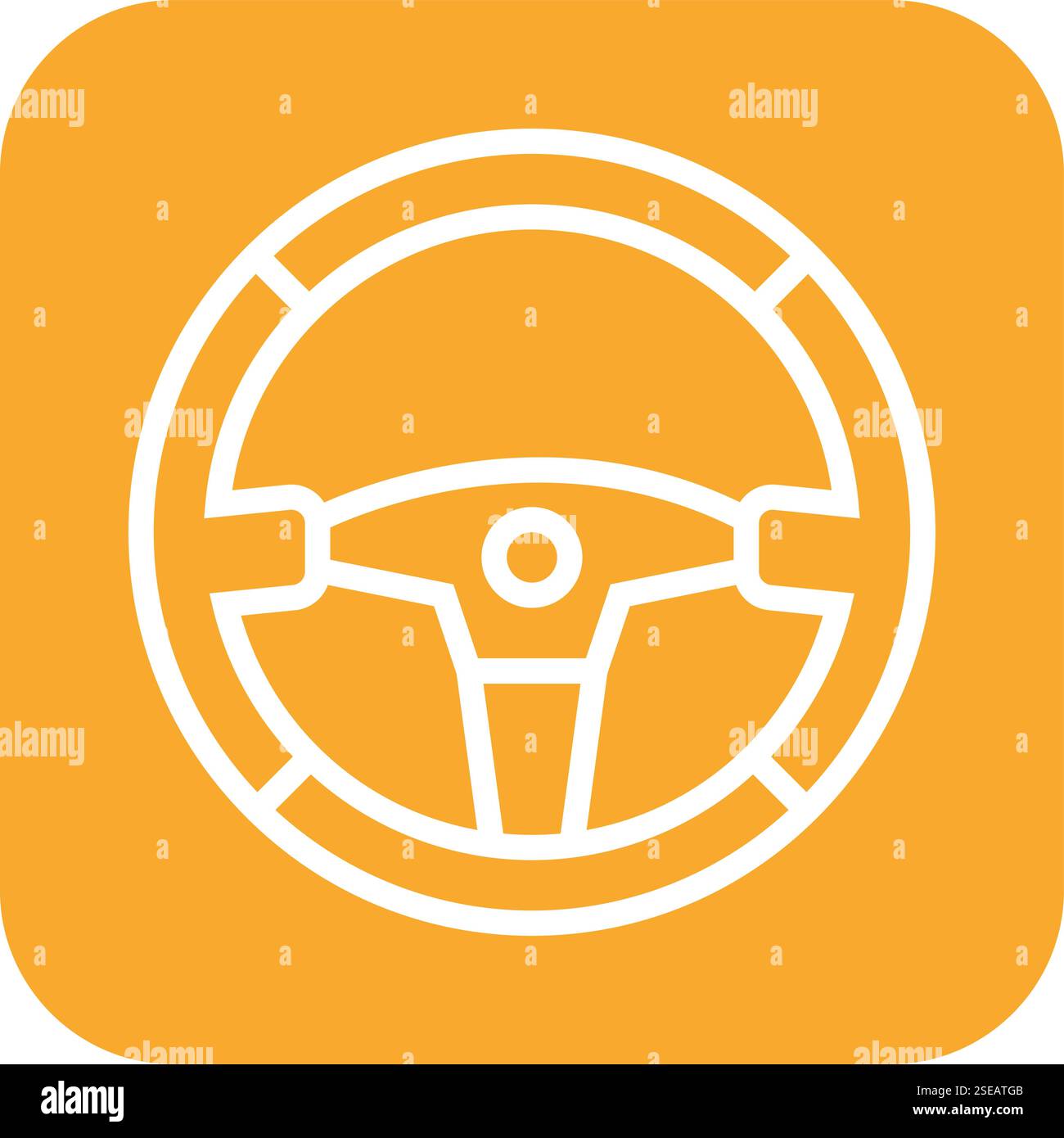 Steering wheel Vector Icon Design Illustration Stock Vector