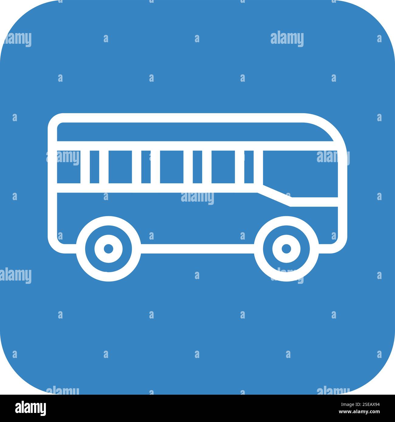 Bus Vector Icon Design Illustration Stock Vector