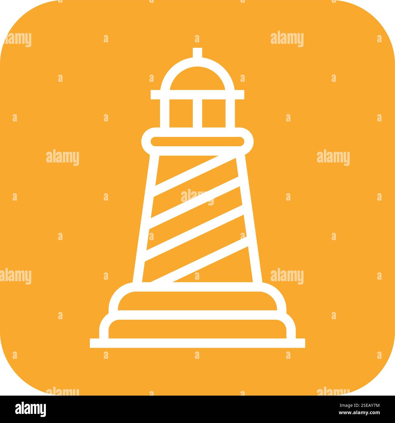 Lighthouse Vector Icon Design Illustration Stock Vector