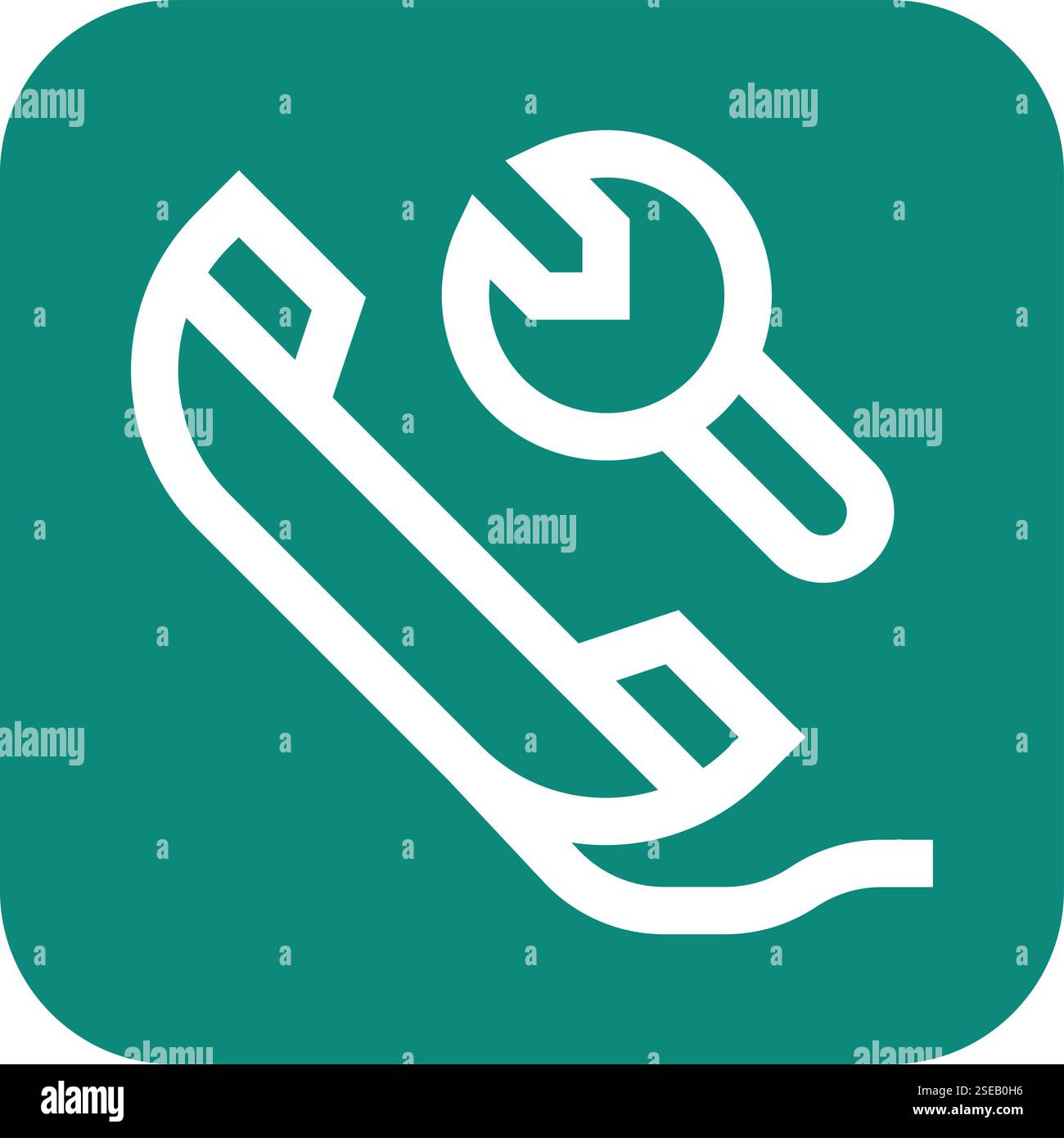 Maintenance schedule line icon Stock Vector Images - Alamy