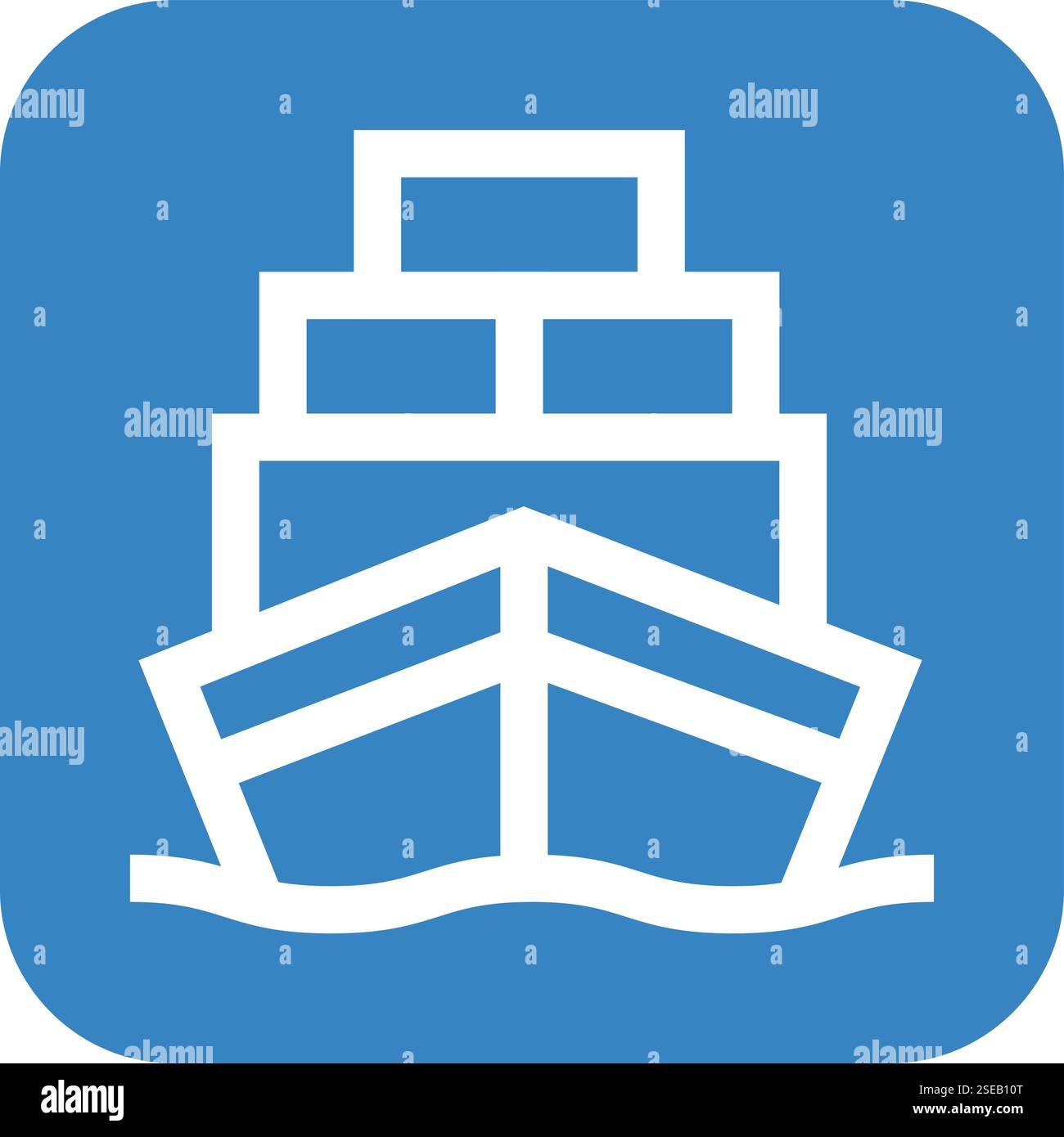Loading Boat Vector Icon Design Illustration Stock Vector