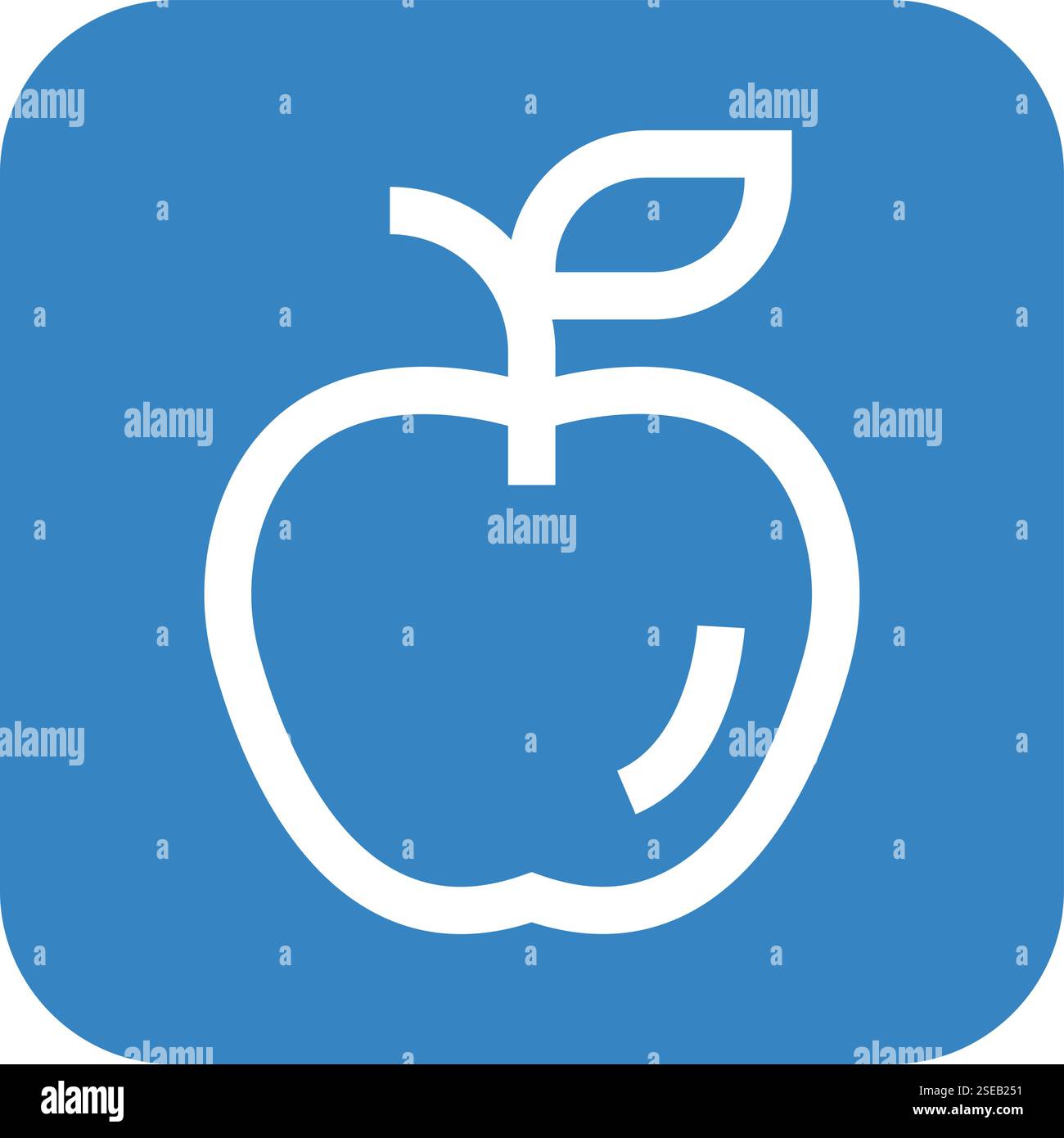 Apple Vector Icon Design Illustration Stock Vector