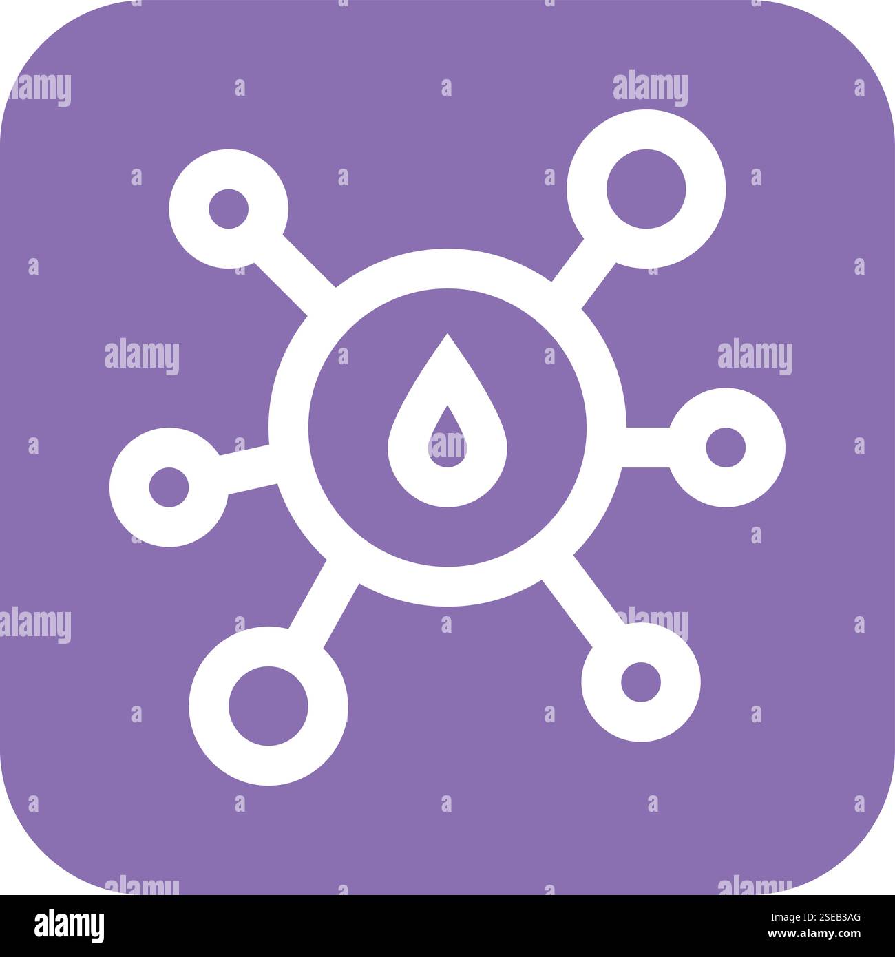 Oil Molecule Vector Icon Design Illustration Stock Vector