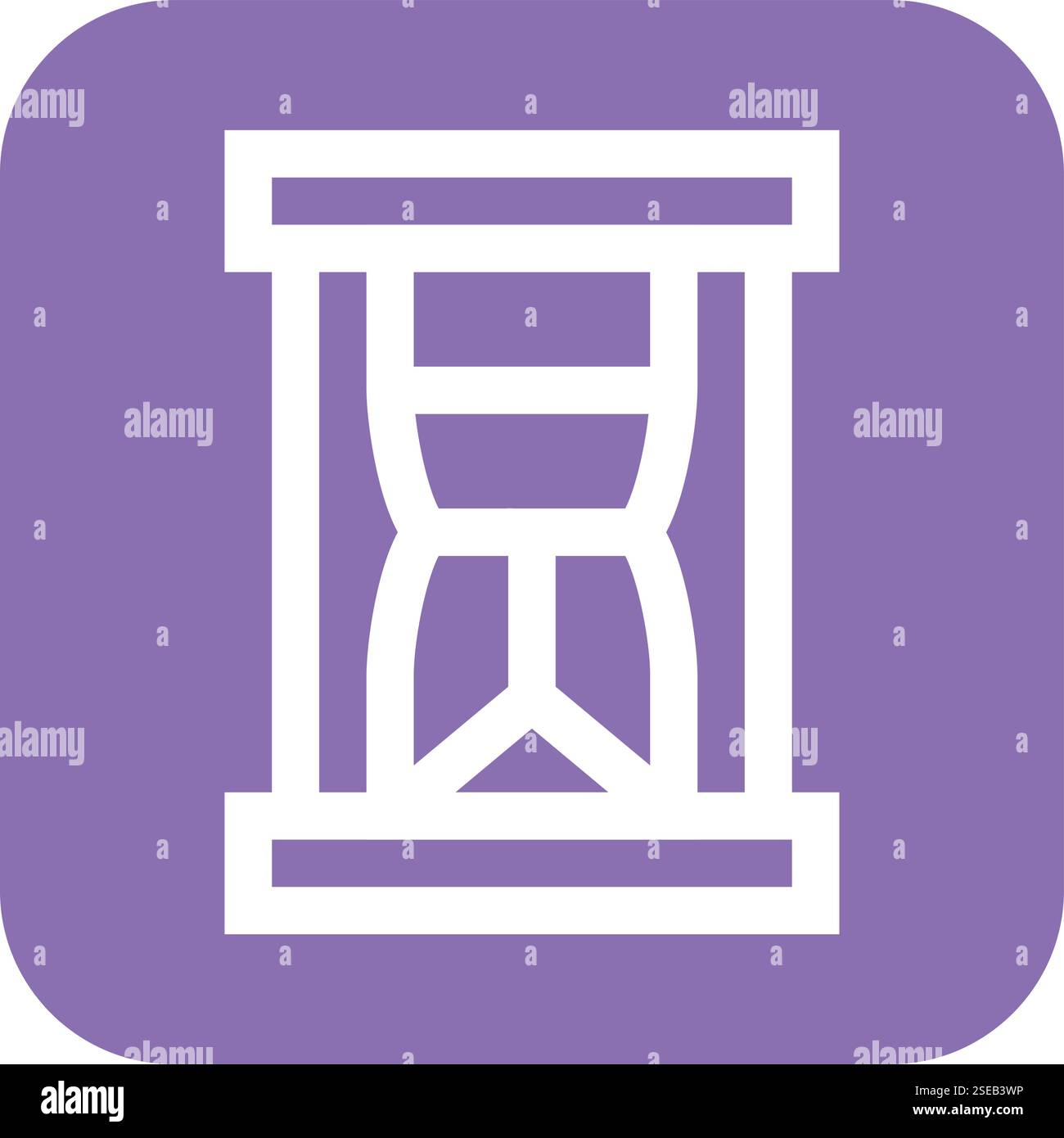 Hourglass Vector Icon Design Illustration Stock Vector