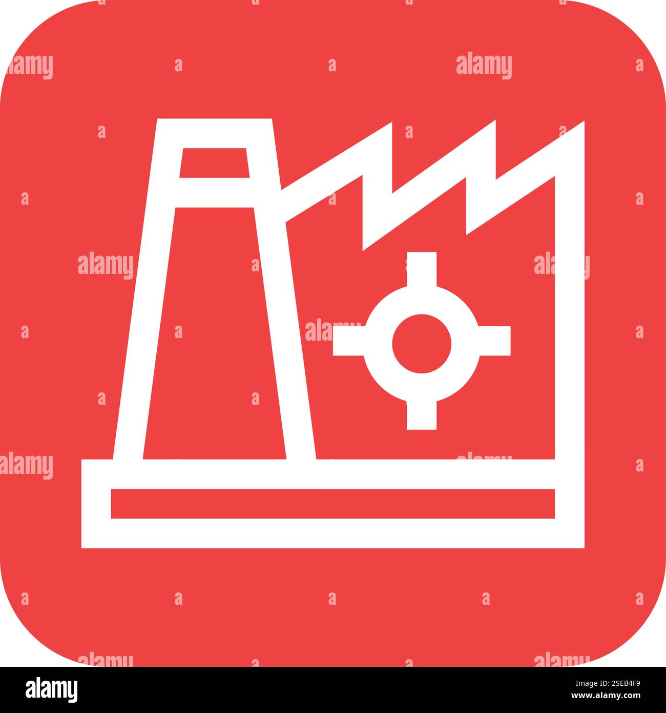 Factory Management Vector Icon Design Illustration Stock Vector