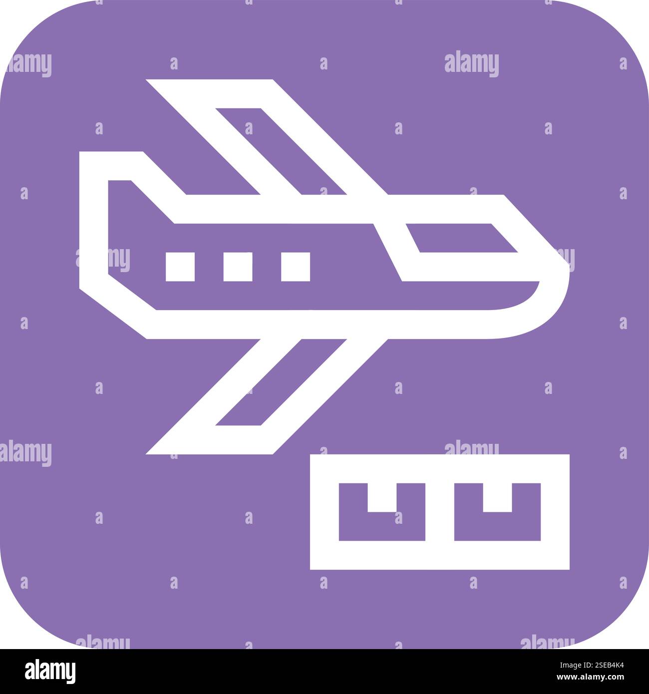 Air Freight Vector Icon Design Illustration Stock Vector