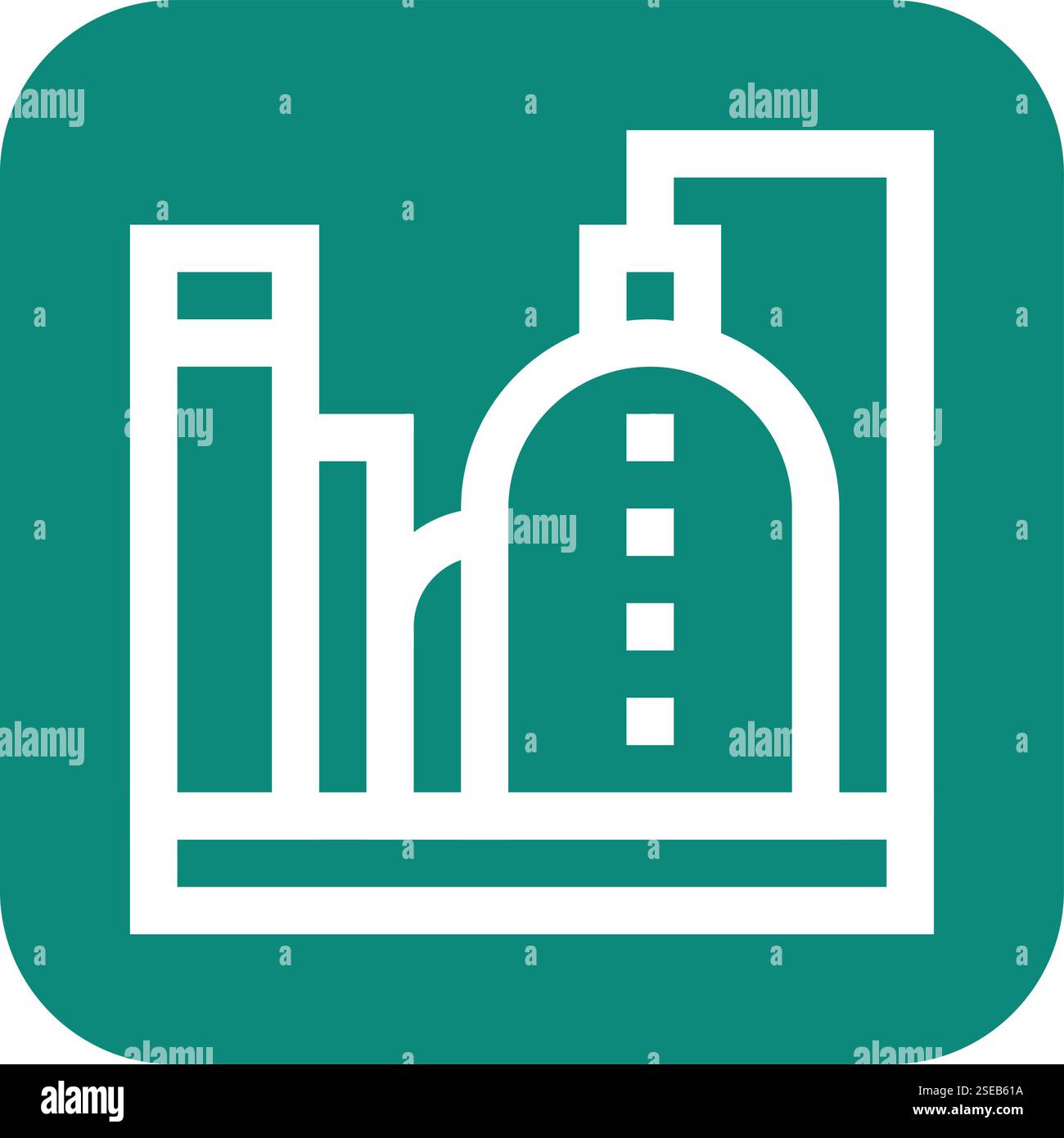 Oil Factory Vector Icon Design Illustration Stock Vector