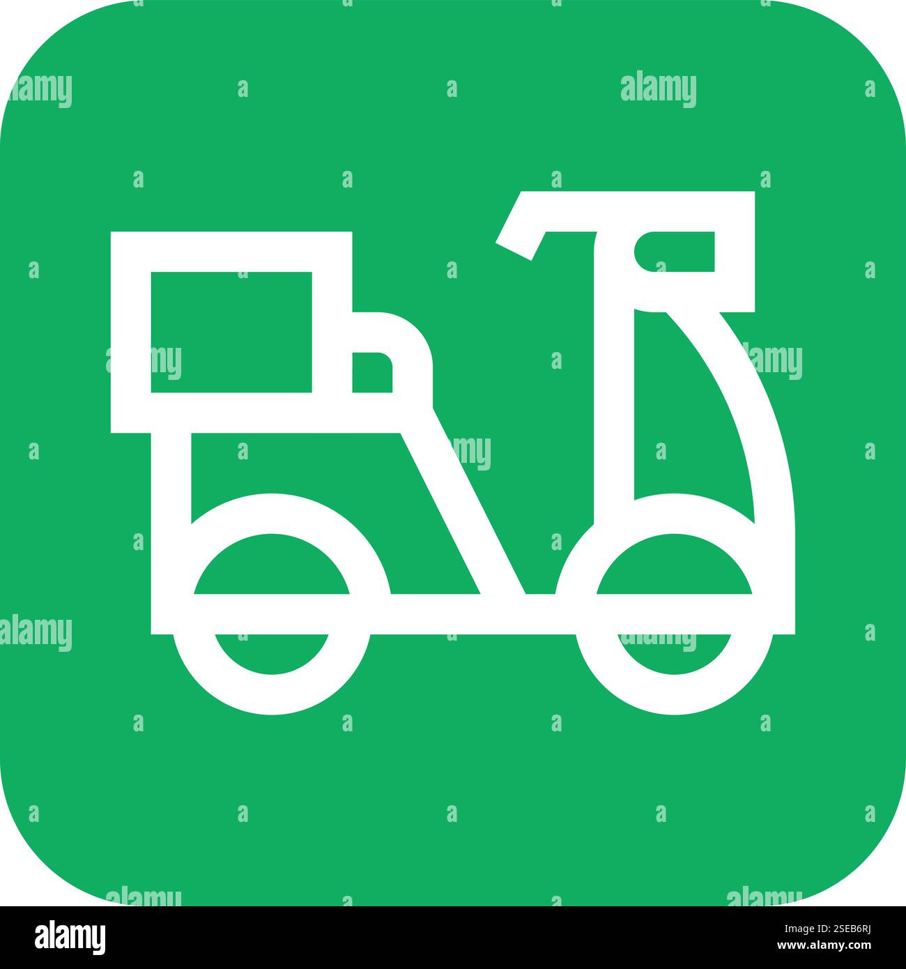 Delivery Bike Vector Icon Design Illustration Stock Vector