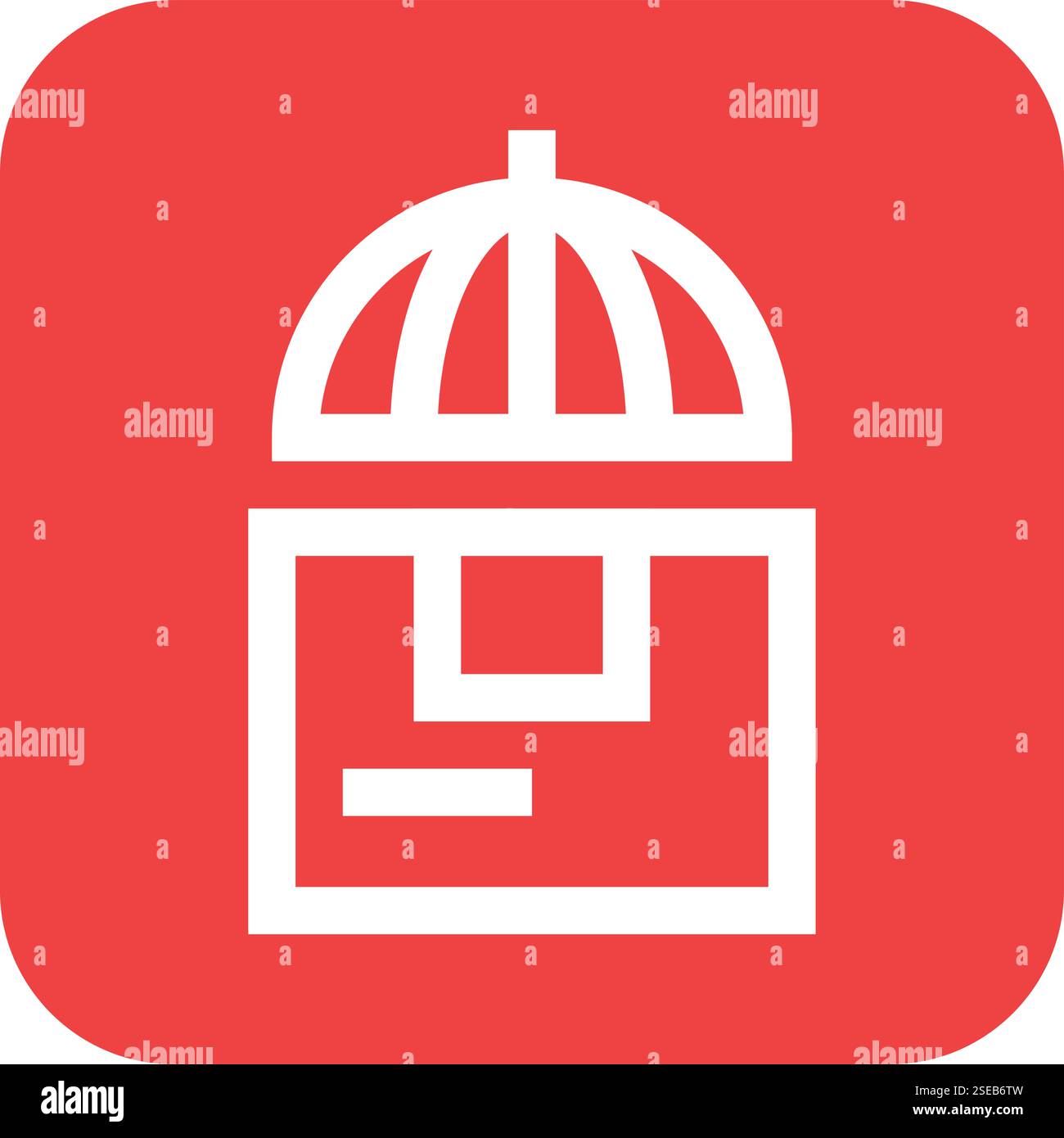 Parcel Protection Vector Icon Design Illustration Stock Vector