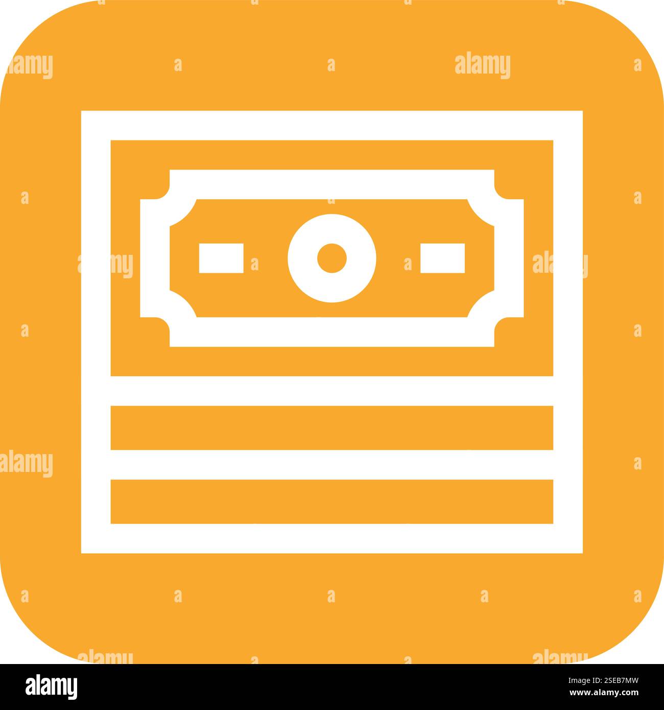 Cash Vector Icon Design Illustration Stock Vector