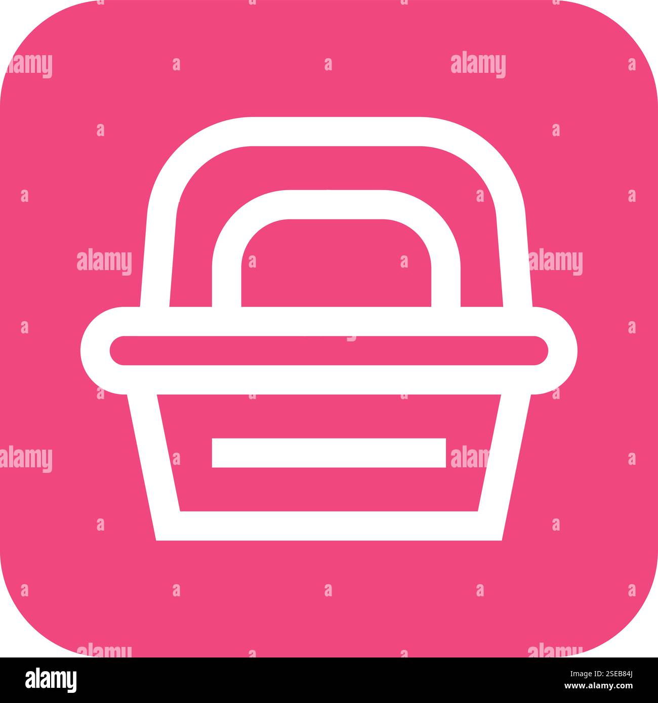 Lunch Box Vector Icon Design Illustration Stock Vector