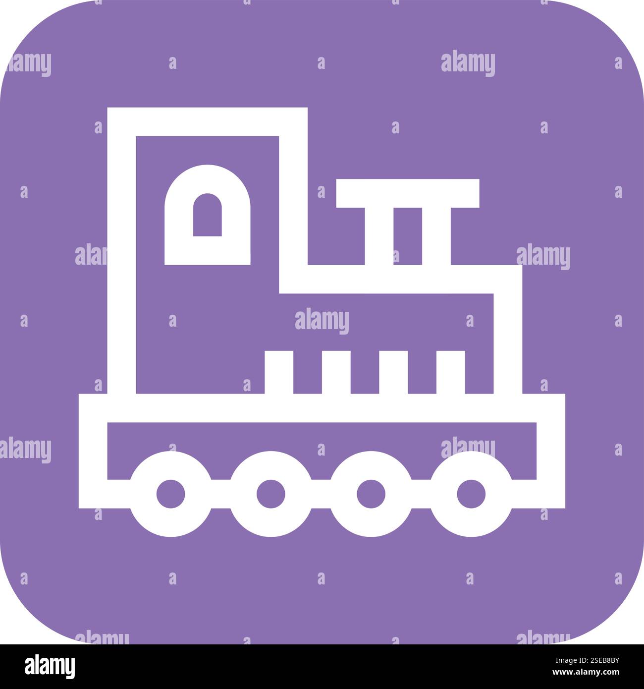 Train Vector Icon Design Illustration Stock Vector