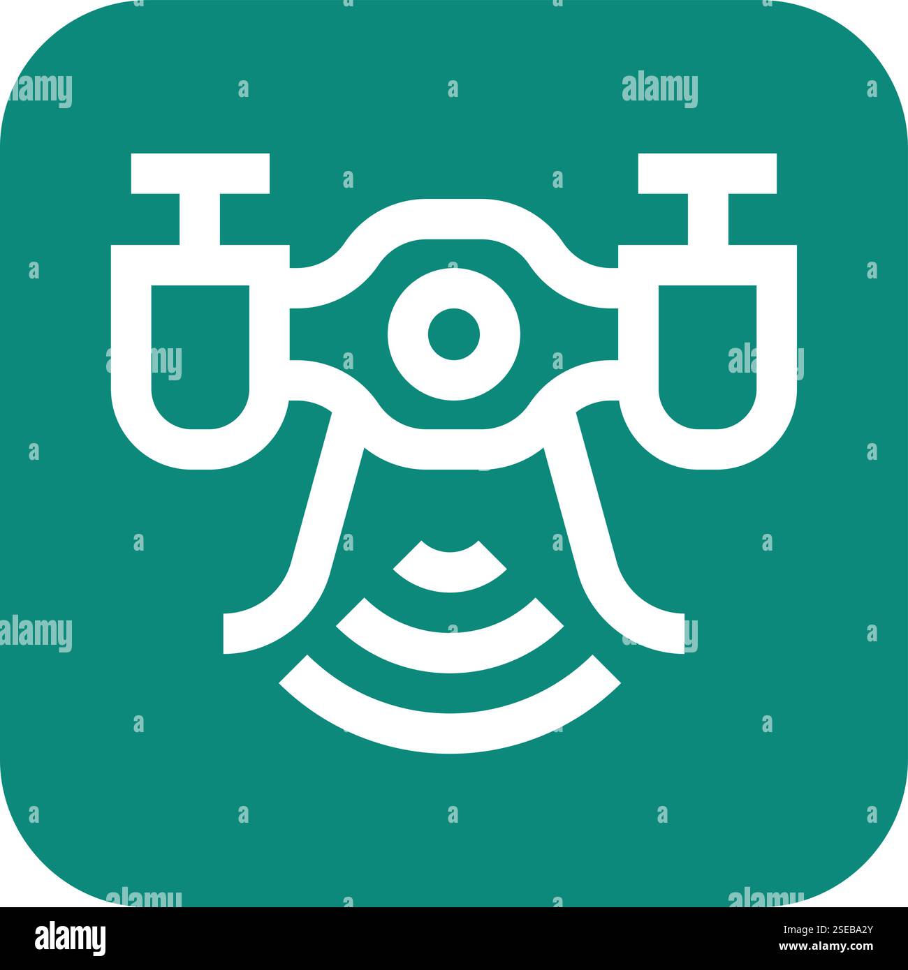 Drone Vector Icon Design Illustration Stock Vector