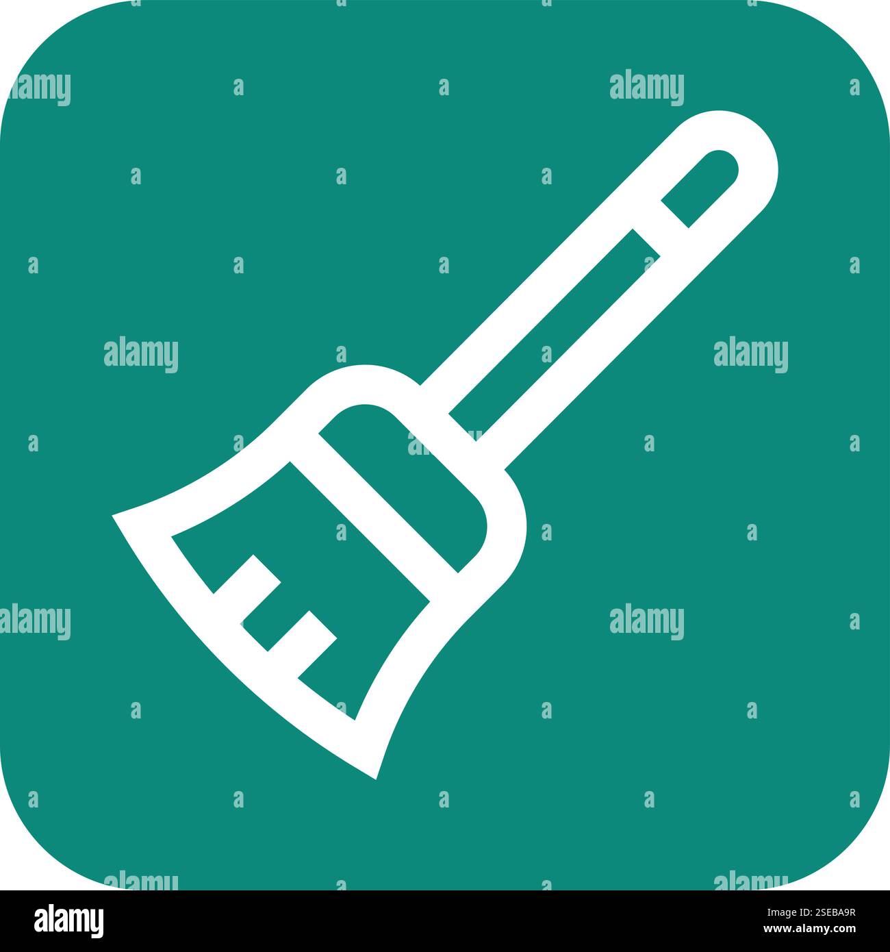 Feather duster Vector Icon Design Illustration Stock Vector