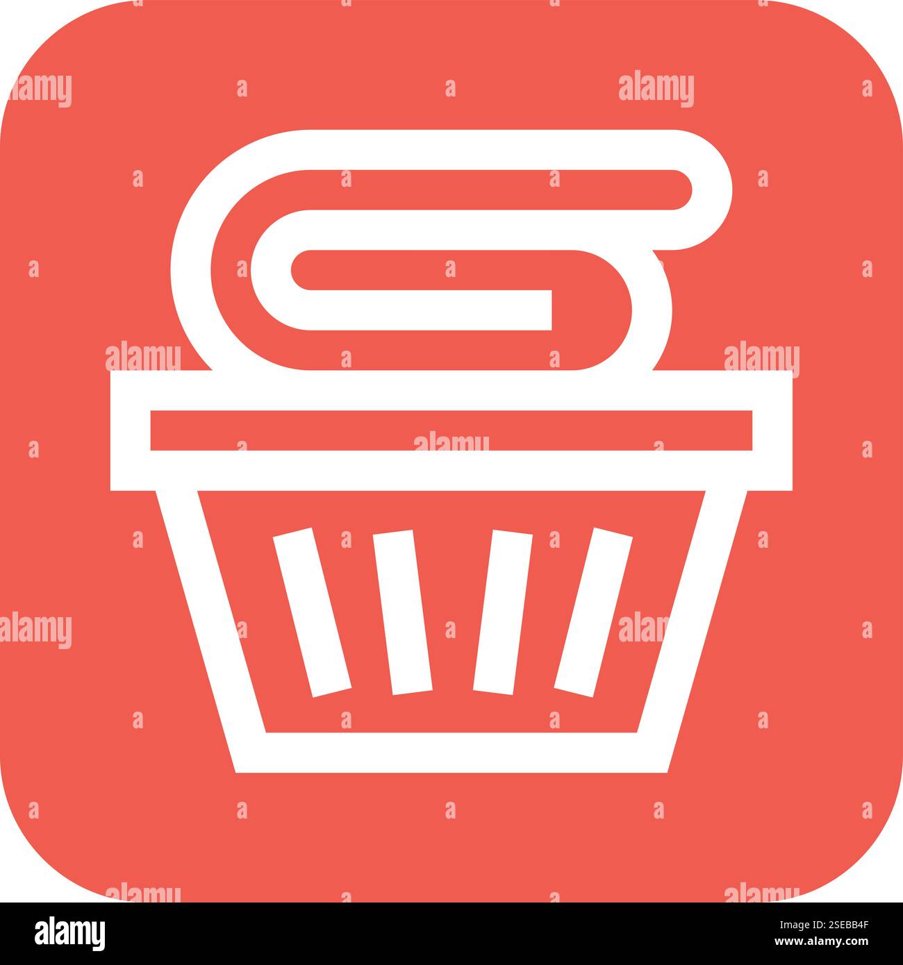 Bucket Vector Icon Design Illustration Stock Vector
