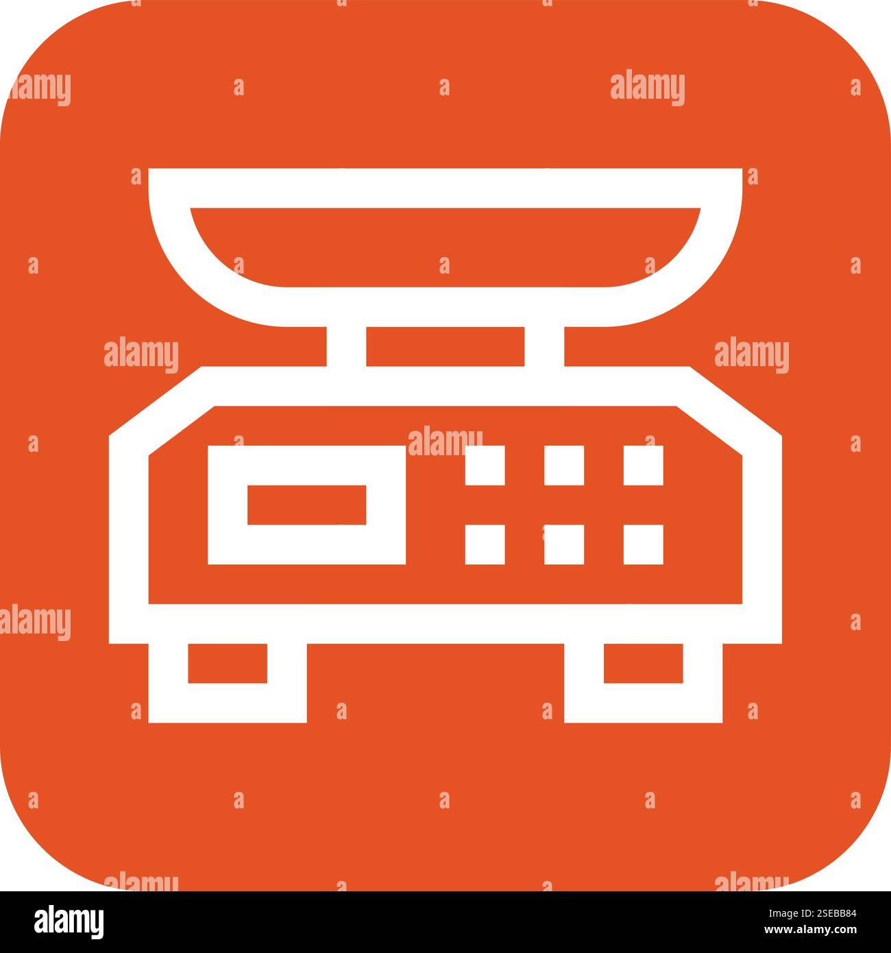 Weight Scale Vector Icon Design Illustration Stock Vector