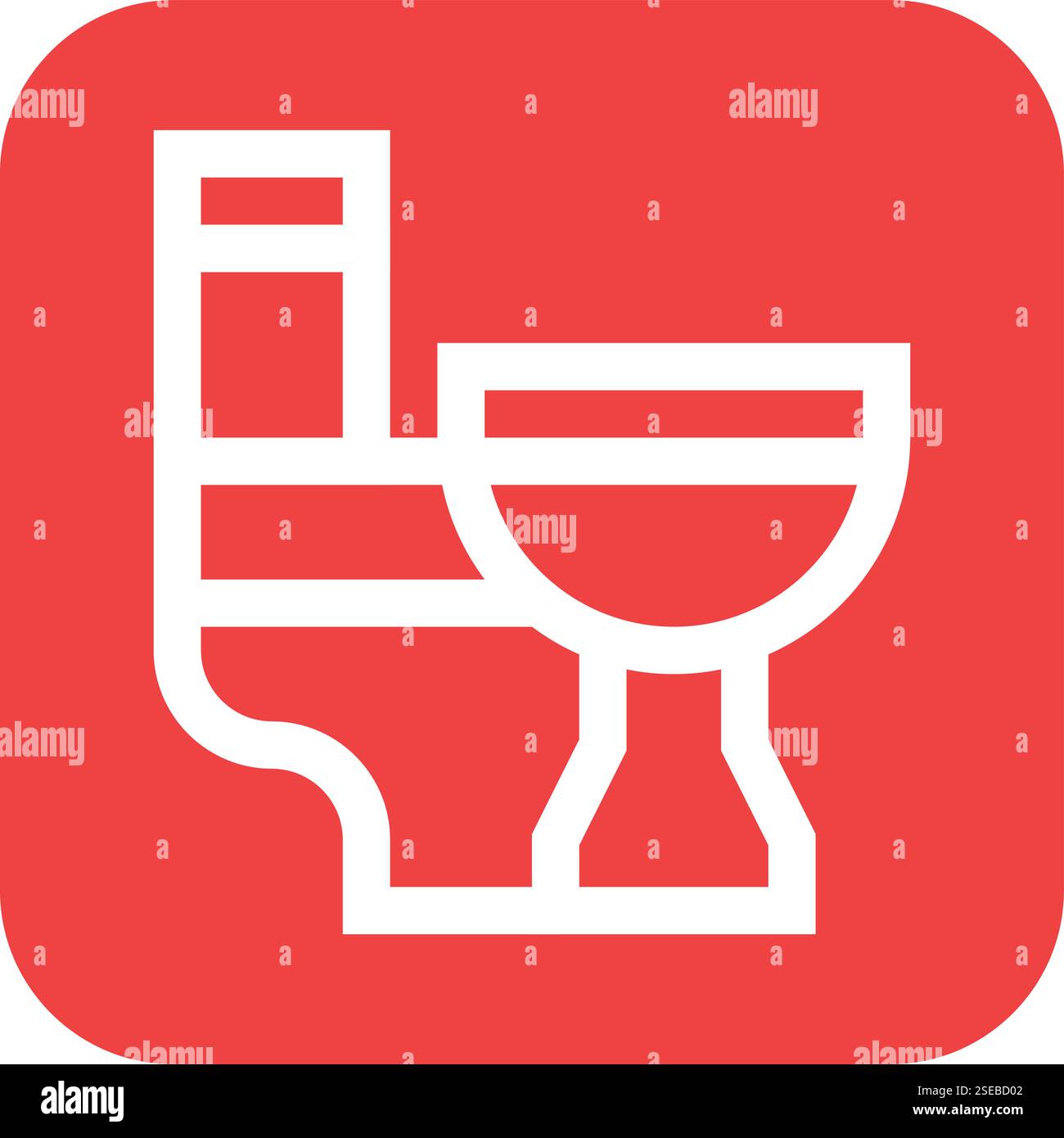 Toilet Vector Icon Design Illustration Stock Vector