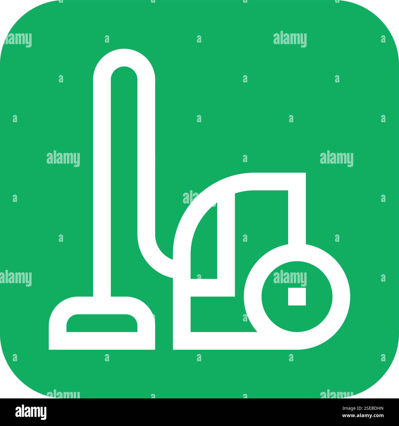 Vacuum Cleaner Vector Icon Design Illustration Stock Vector
