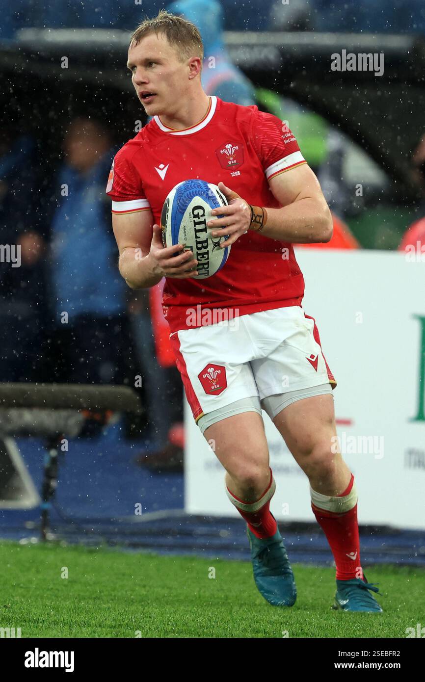 Rome, Italy 08.02.2025: Blair Murray of Wales seen in action during the ...