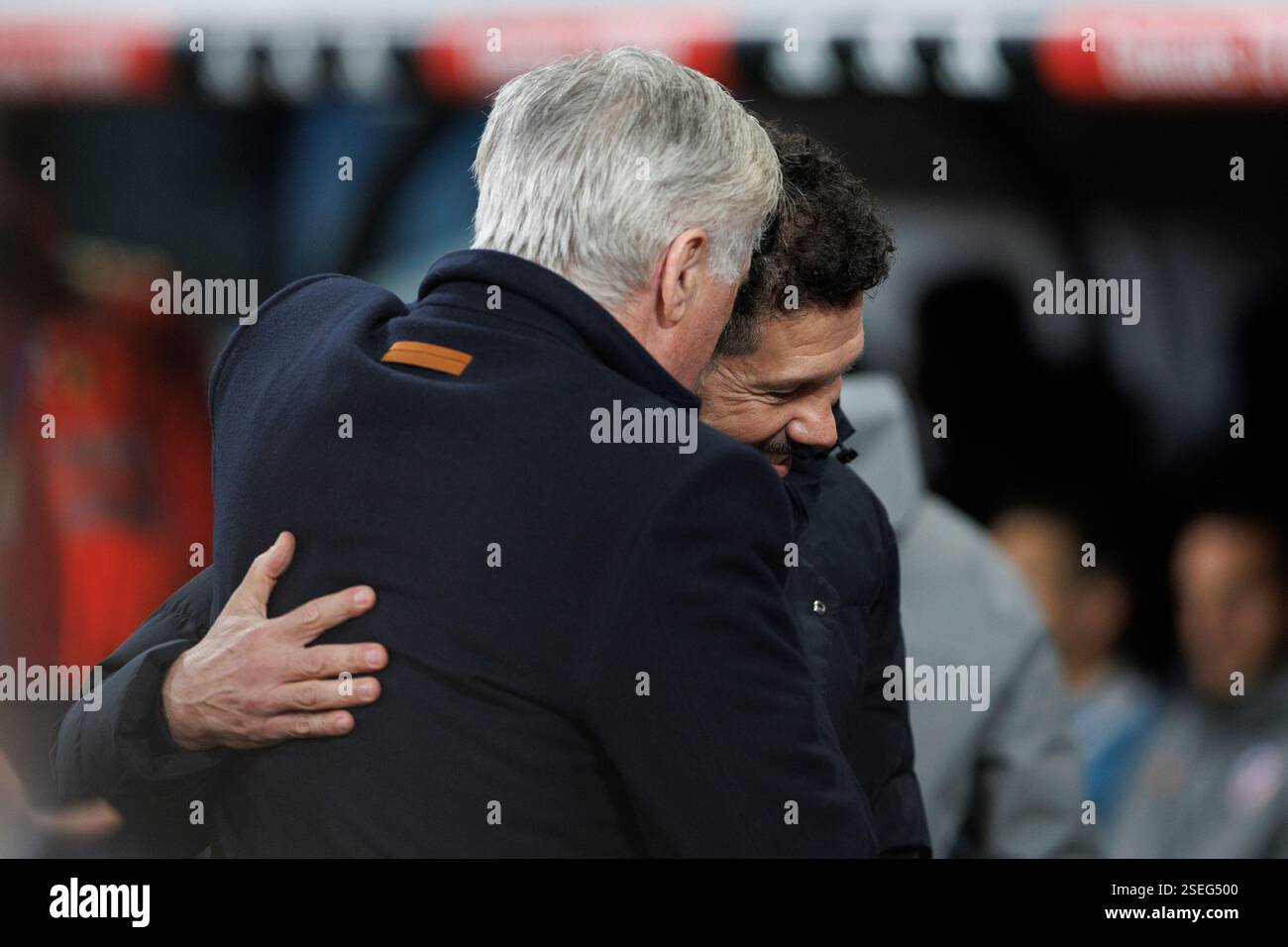 MADRID, SPAIN - February 8: Real Madrid coach Carlo Ancelotti and Head ...