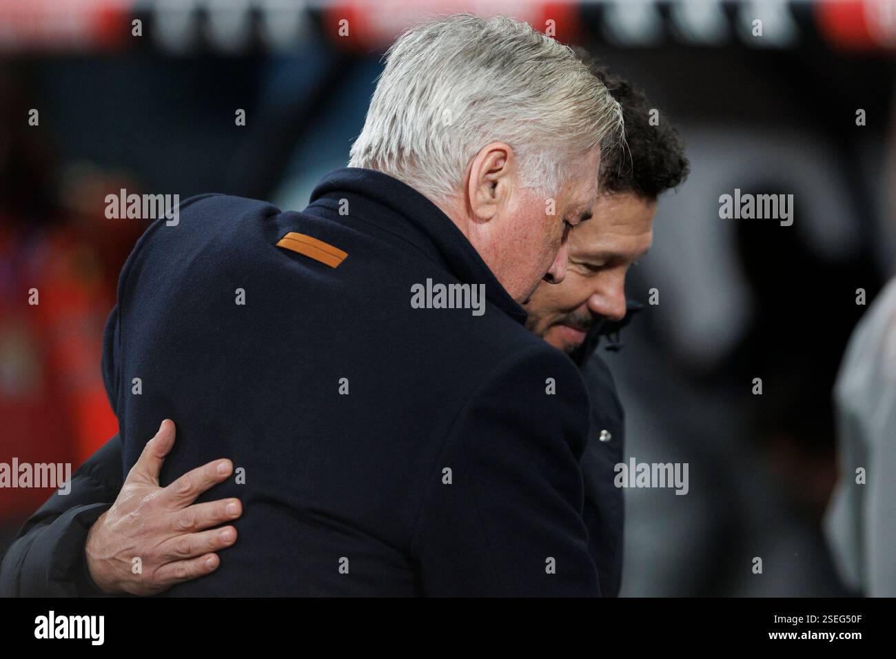 MADRID, SPAIN - February 8: Real Madrid coach Carlo Ancelotti and Head ...