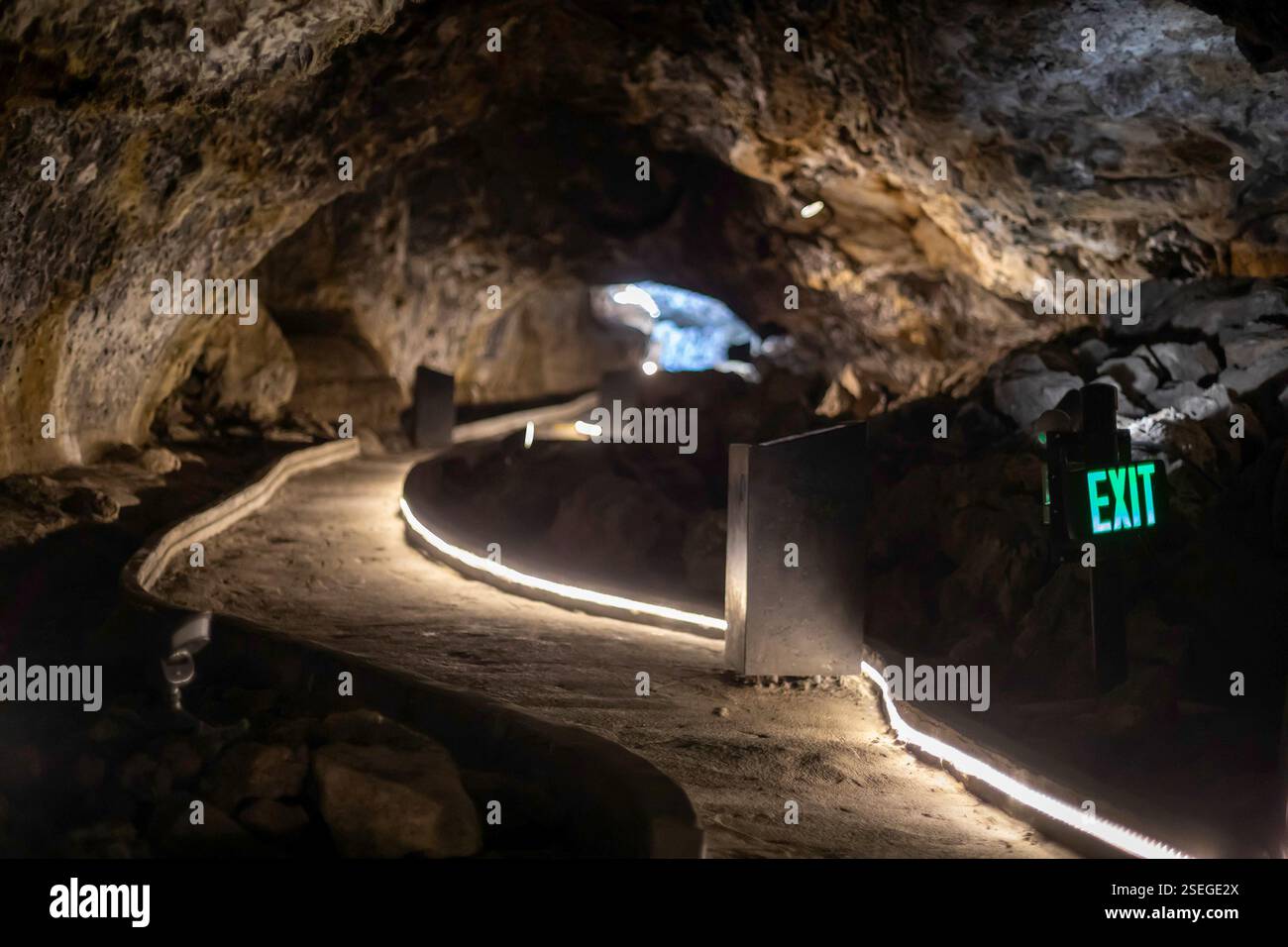 Tulelake, California - Mushpot Cave in Lava Beds National Monument