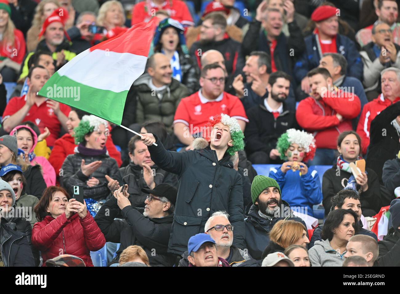 Olimpico Stadium, Rome, Italy - Italy's fans during Guinness Six ...