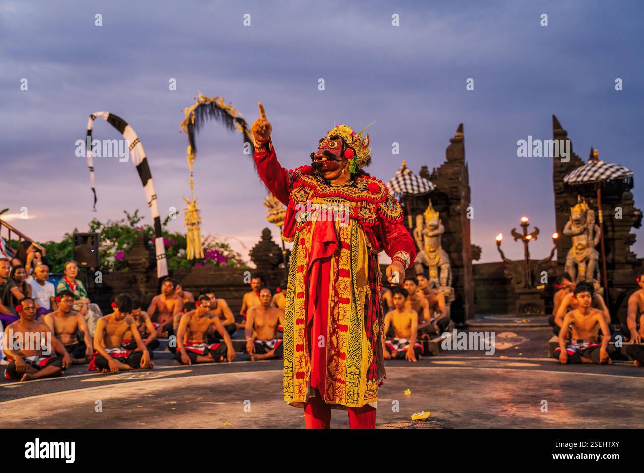 Masked Ritual Bali Bali, Indonesia - November 29, 2023: Ancient character comes alive ...