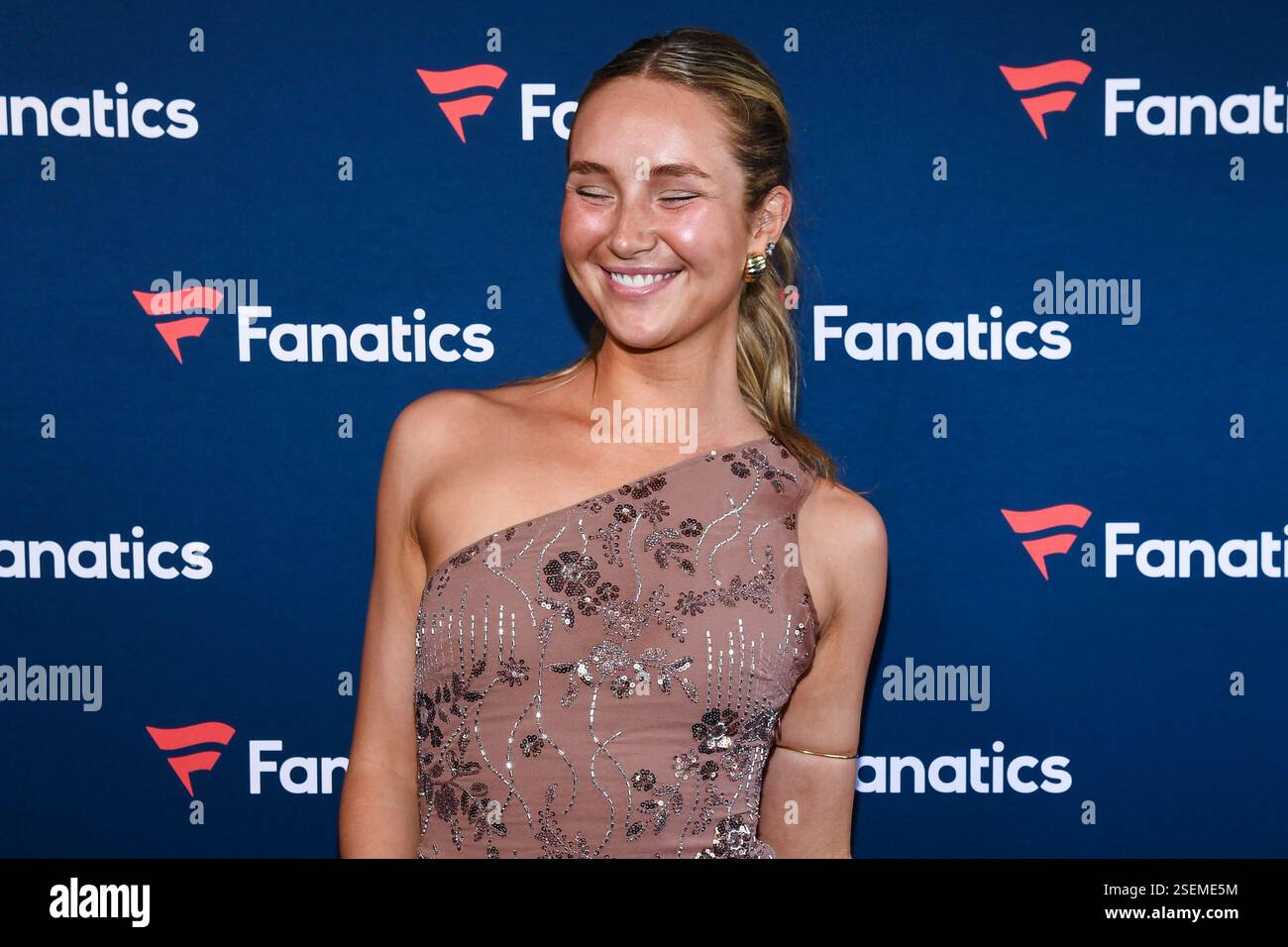 New Orleans, USA. 08th Feb, 2025. Erin Thumann walking the red carpet ...