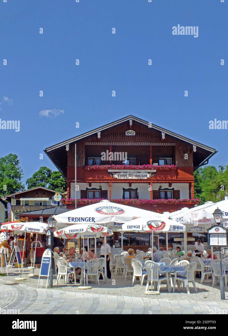 Bavaria, Hotel am Koenigssee Stock Photo - Alamy