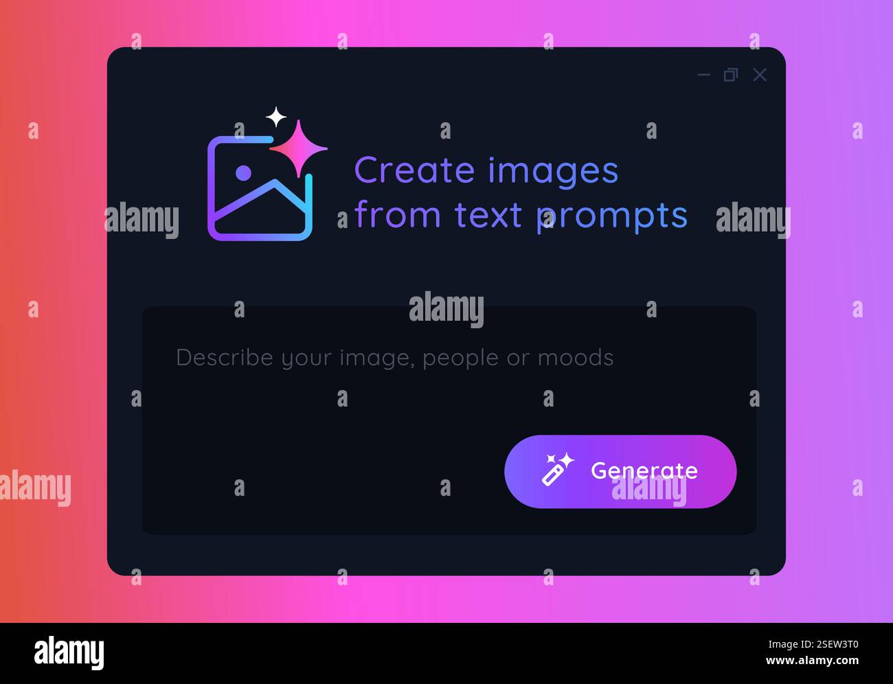 Generate image with artificial intelligence generative AI user ...