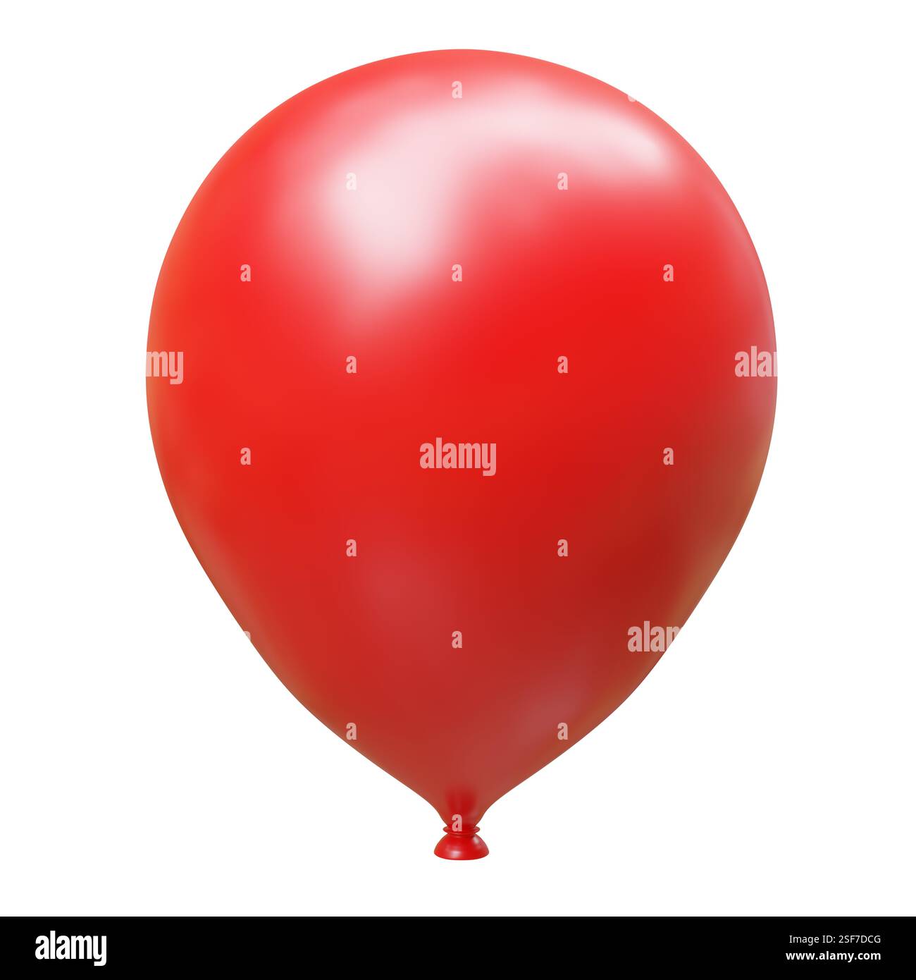 Red balloon isolated on white background, 3d render Stock Photo - Alamy