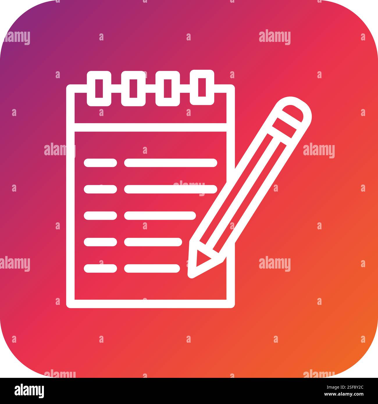 Notes Vector Icon Design Illustration Stock Vector
