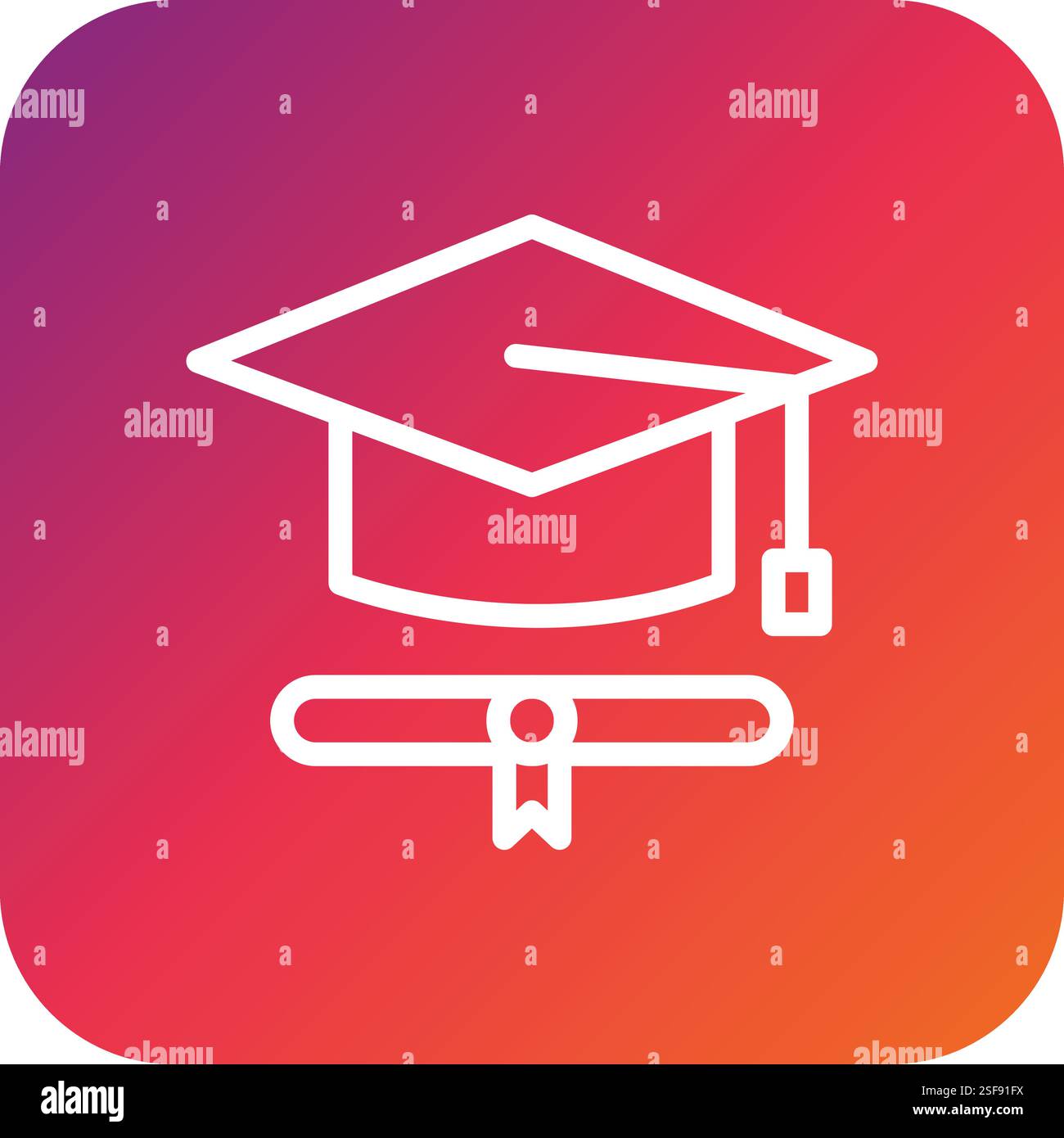 Graduation Vector Icon Design Illustration Stock Vector