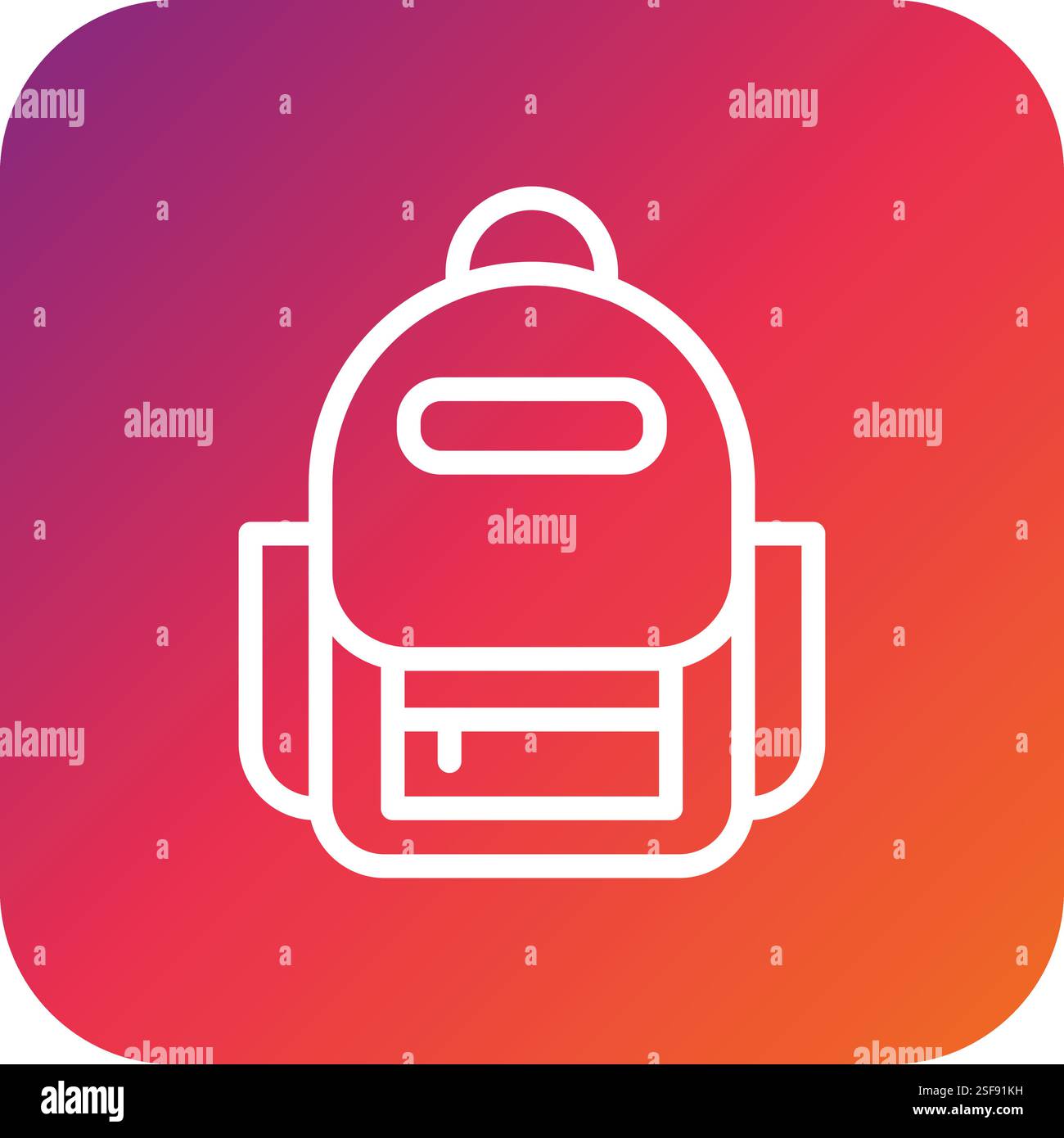 Bagpack Vector Icon Design Illustration Stock Vector