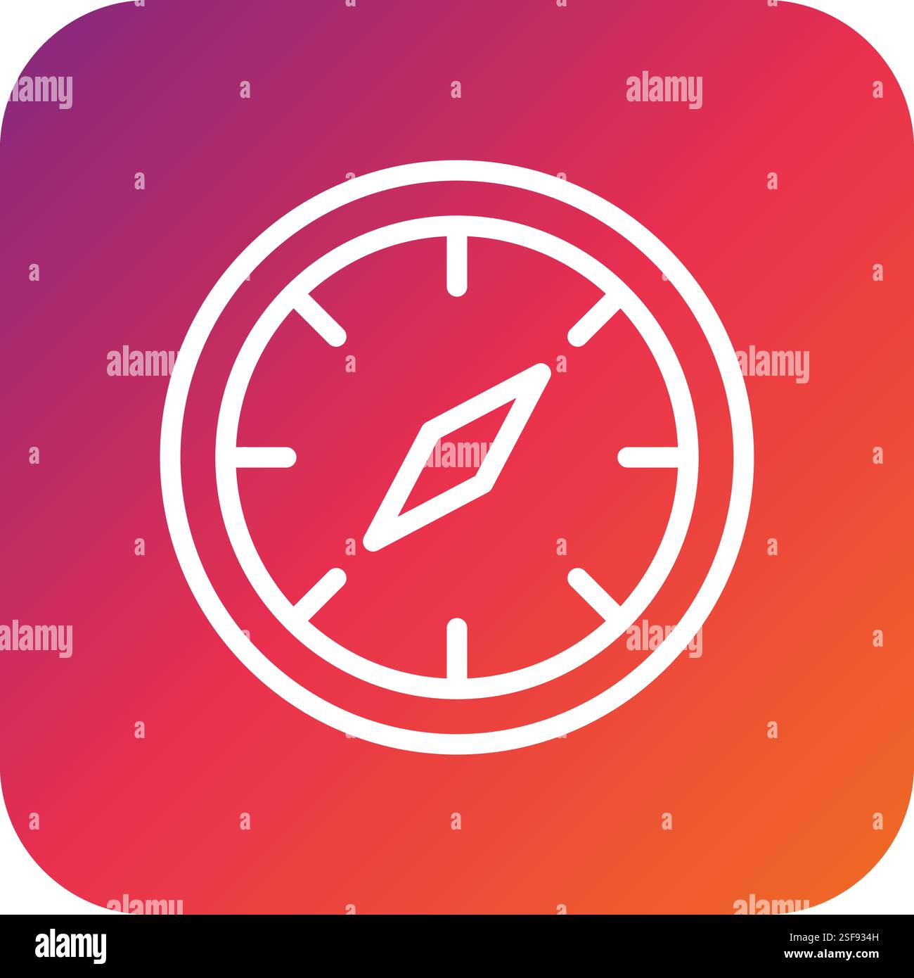 Compass Vector Icon Design Illustration Stock Vector