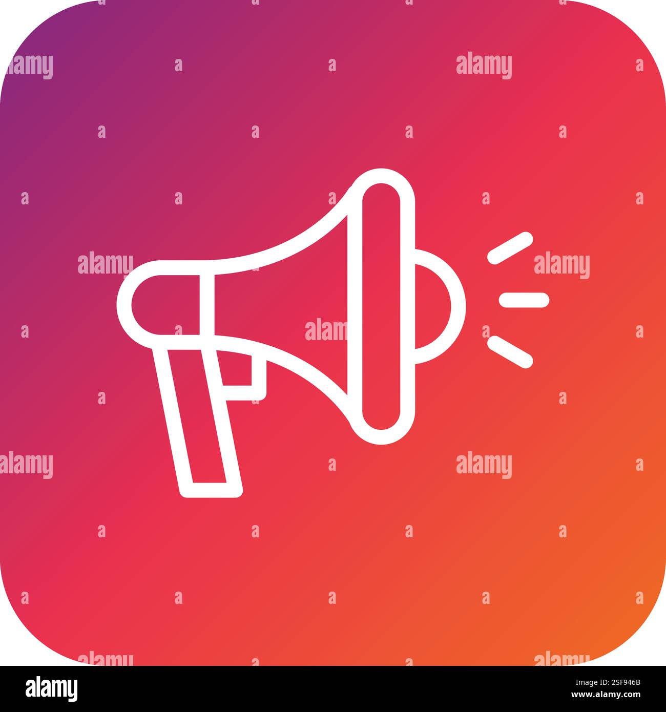 Megaphone Vector Icon Design Illustration Stock Vector
