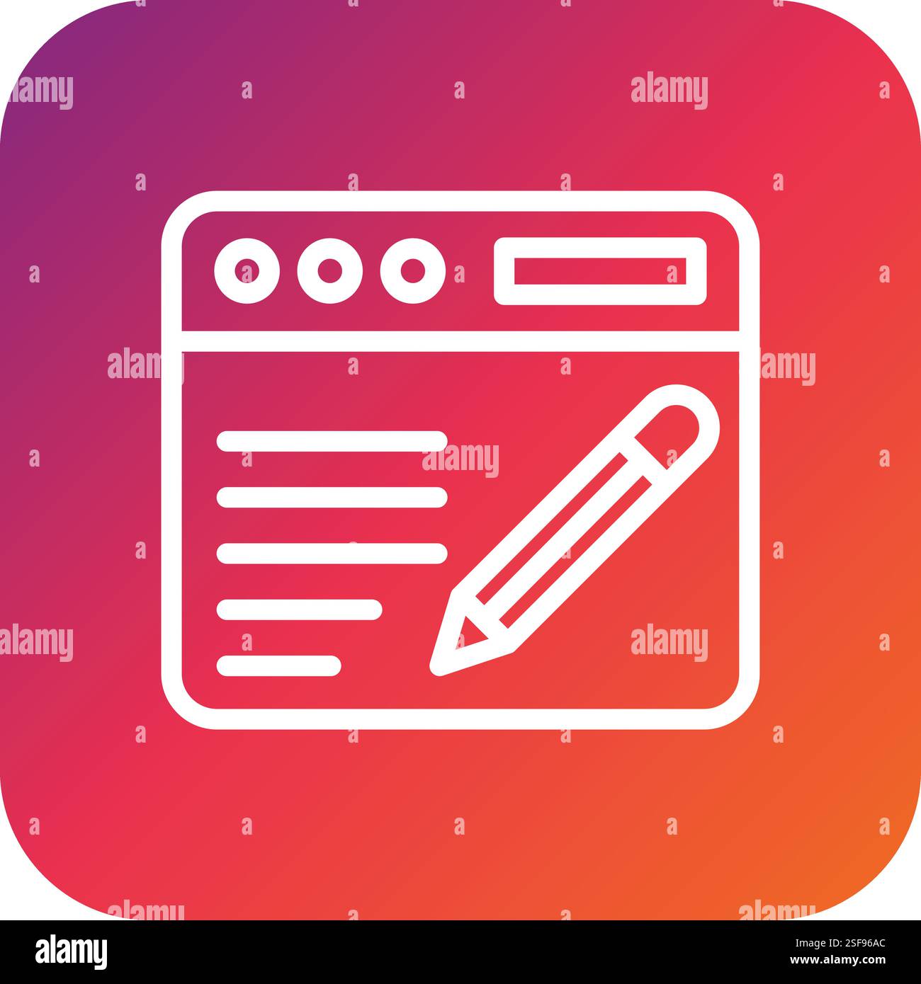 Blogging Vector Icon Design Illustration Stock Vector