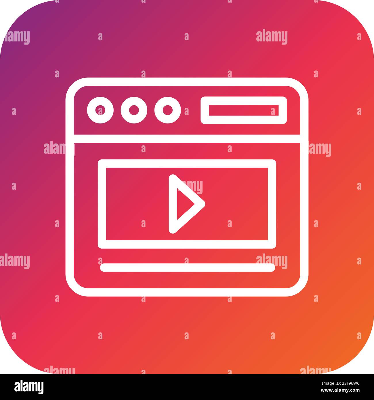 Video Marketing Vector Icon Design Illustration Stock Vector