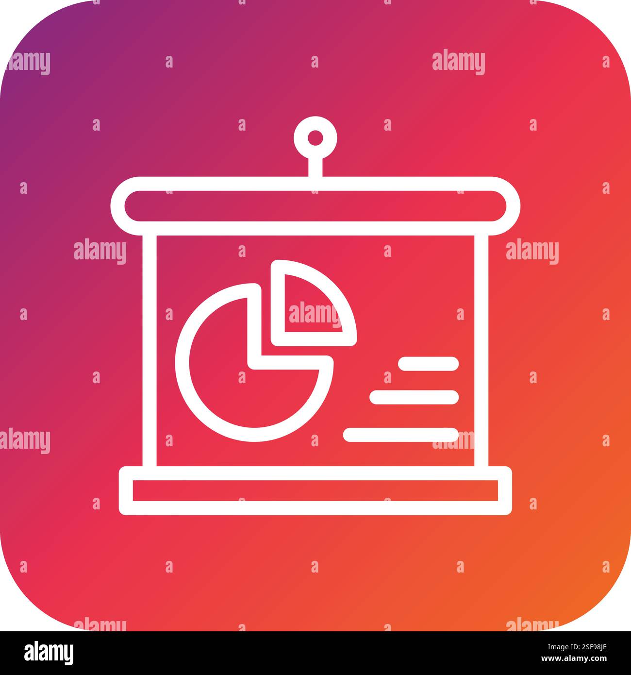 Presentation Vector Icon Design Illustration Stock Vector