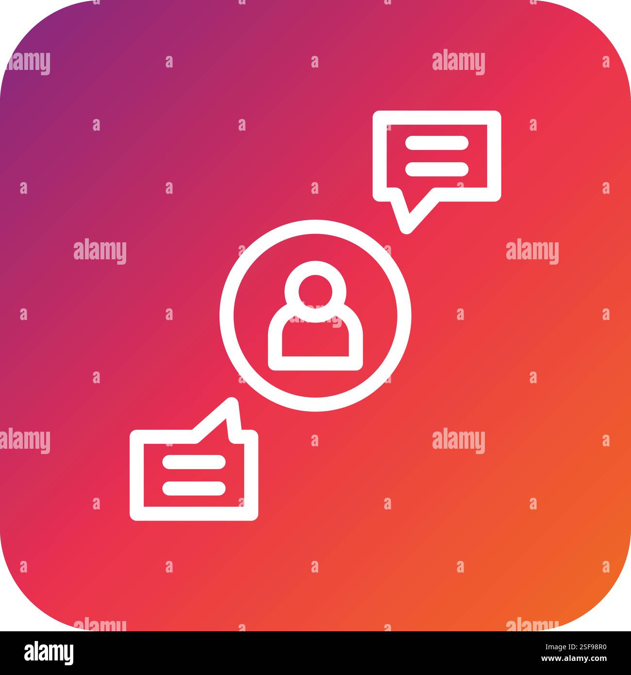 Social Media Vector Icon Design Illustration Stock Vector