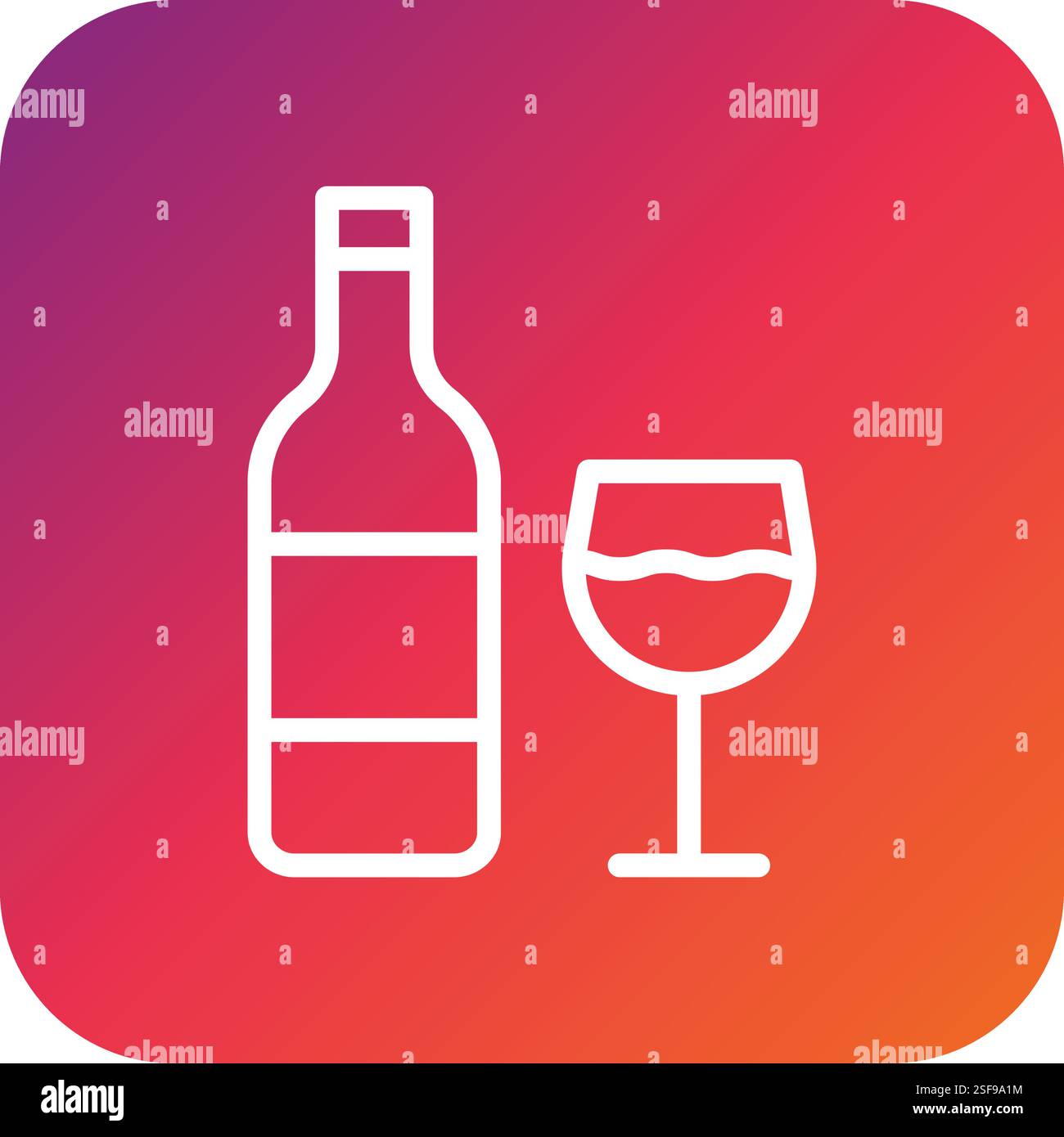 Wine Vector Icon Design Illustration Stock Vector