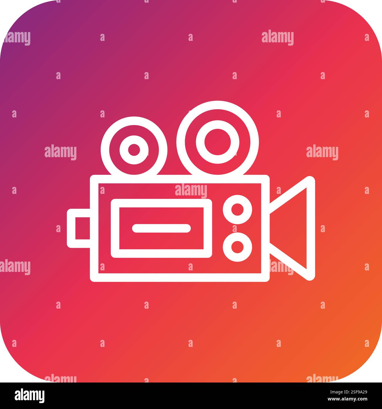 Video camera Vector Icon Design Illustration Stock Vector